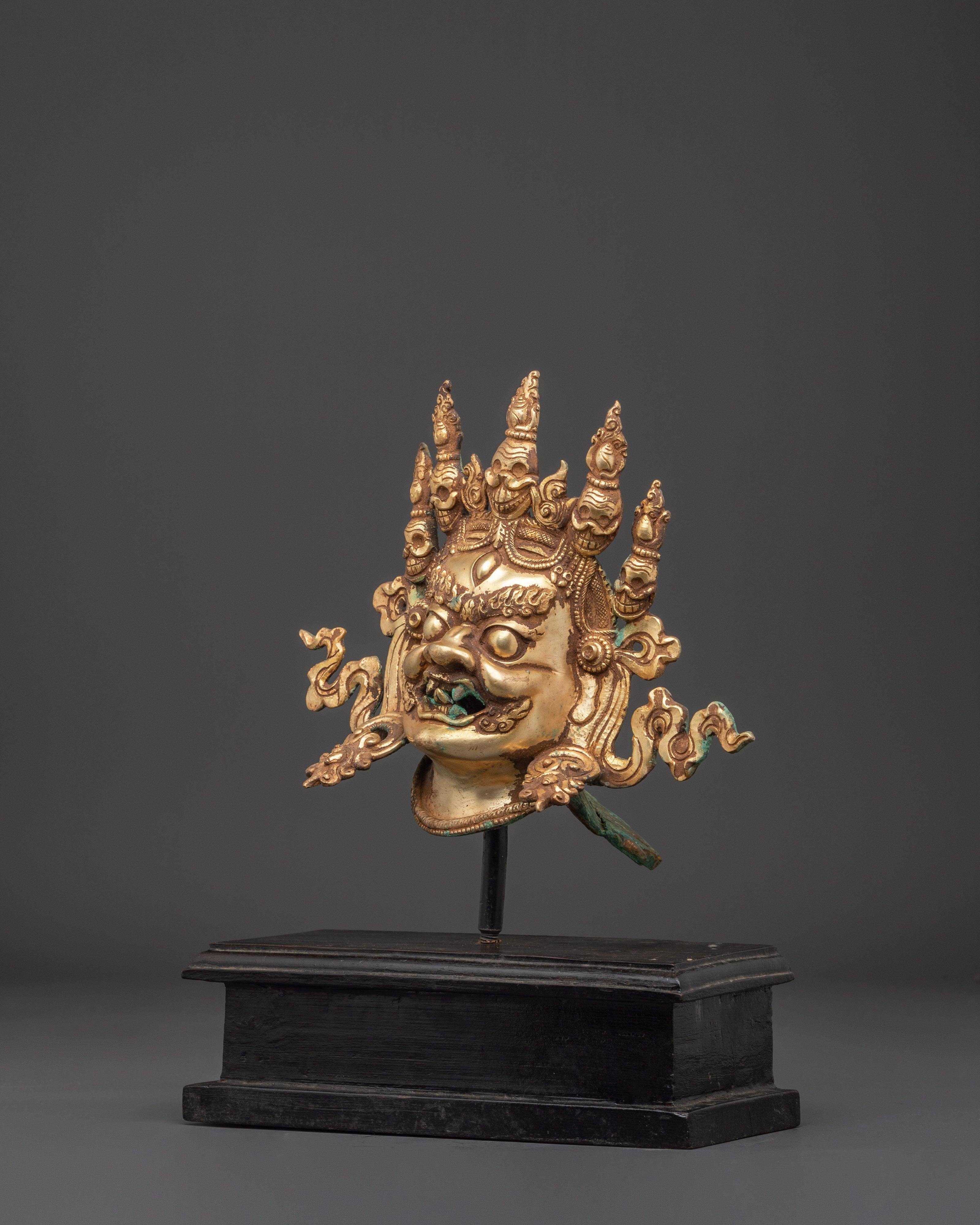 Handcrafted Mahakala Head Decor | Protector Deity