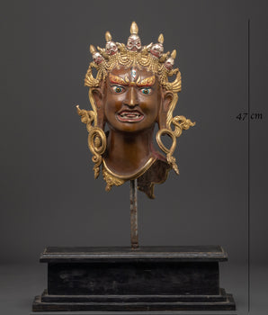 Wrathful Deity Head For Decor | Spiritual Altar and Home Artwork
