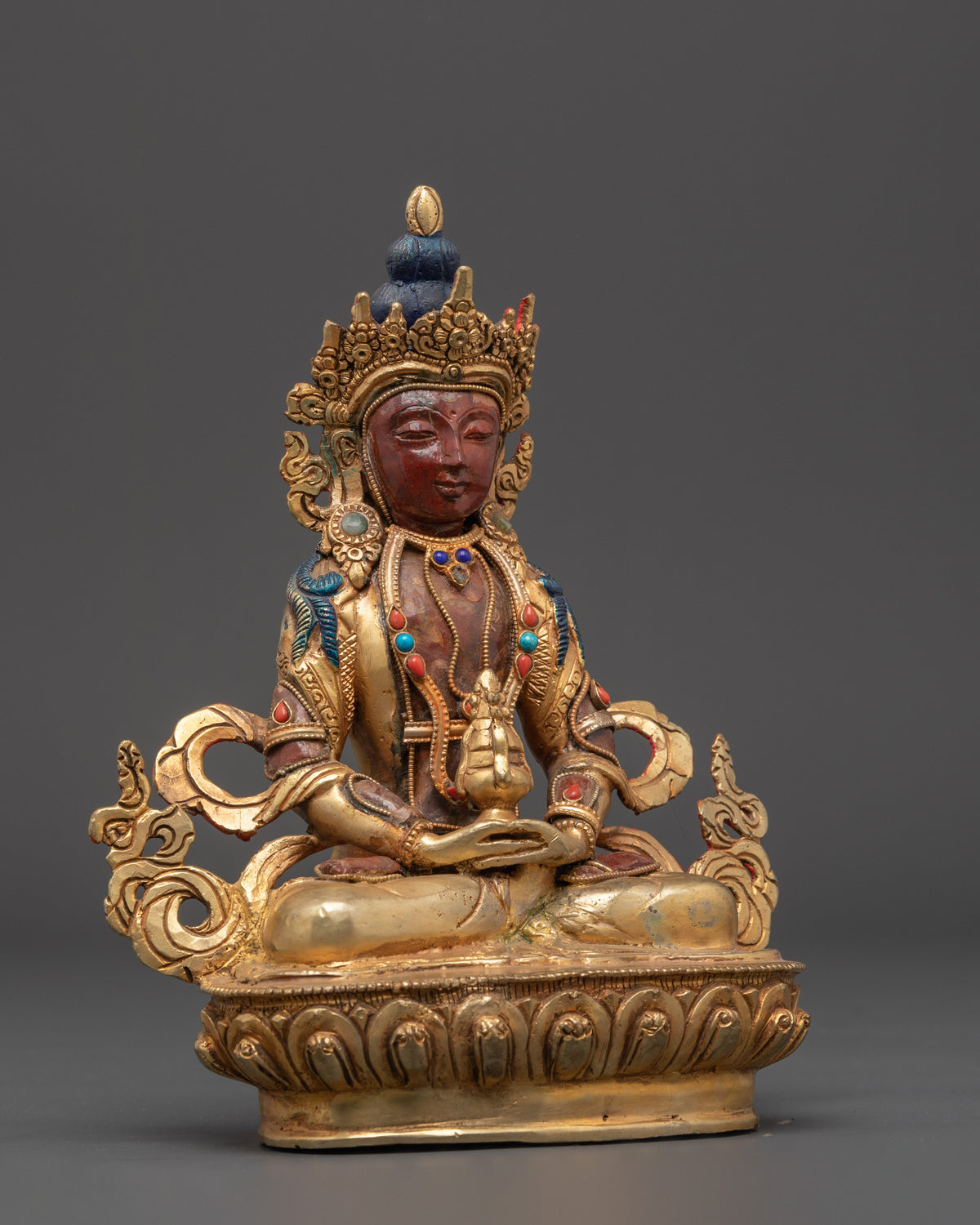 Tibetan Handcrafted Amitayus Statue | Symbol of Vitality and Longevity