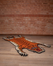 Handmade Decorative Tiger Rug | Hand-Knotted with 100% Tibetan & New Zealand Wool
