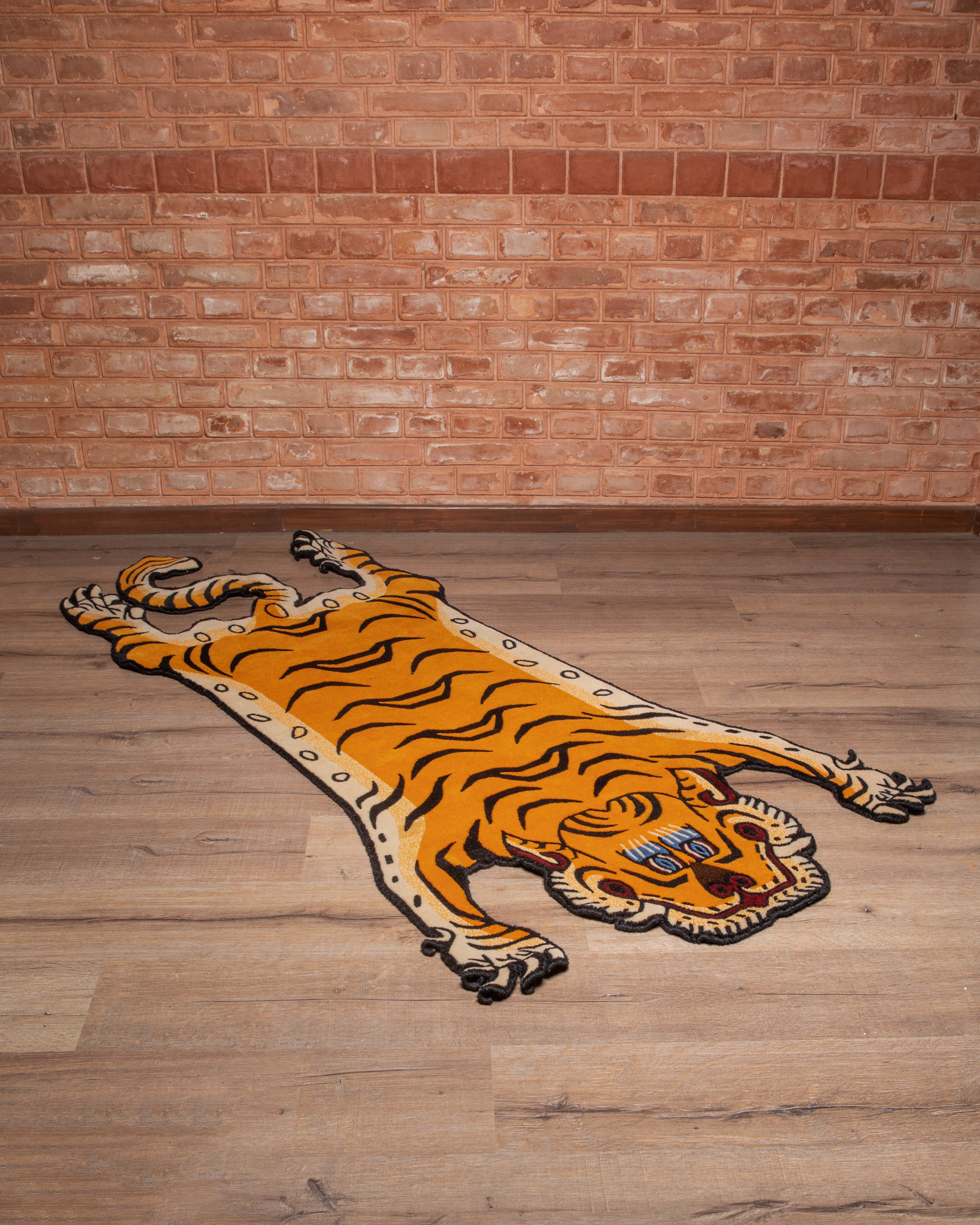 Tiger Rug for Home Decor | Tibetan Wool Rug