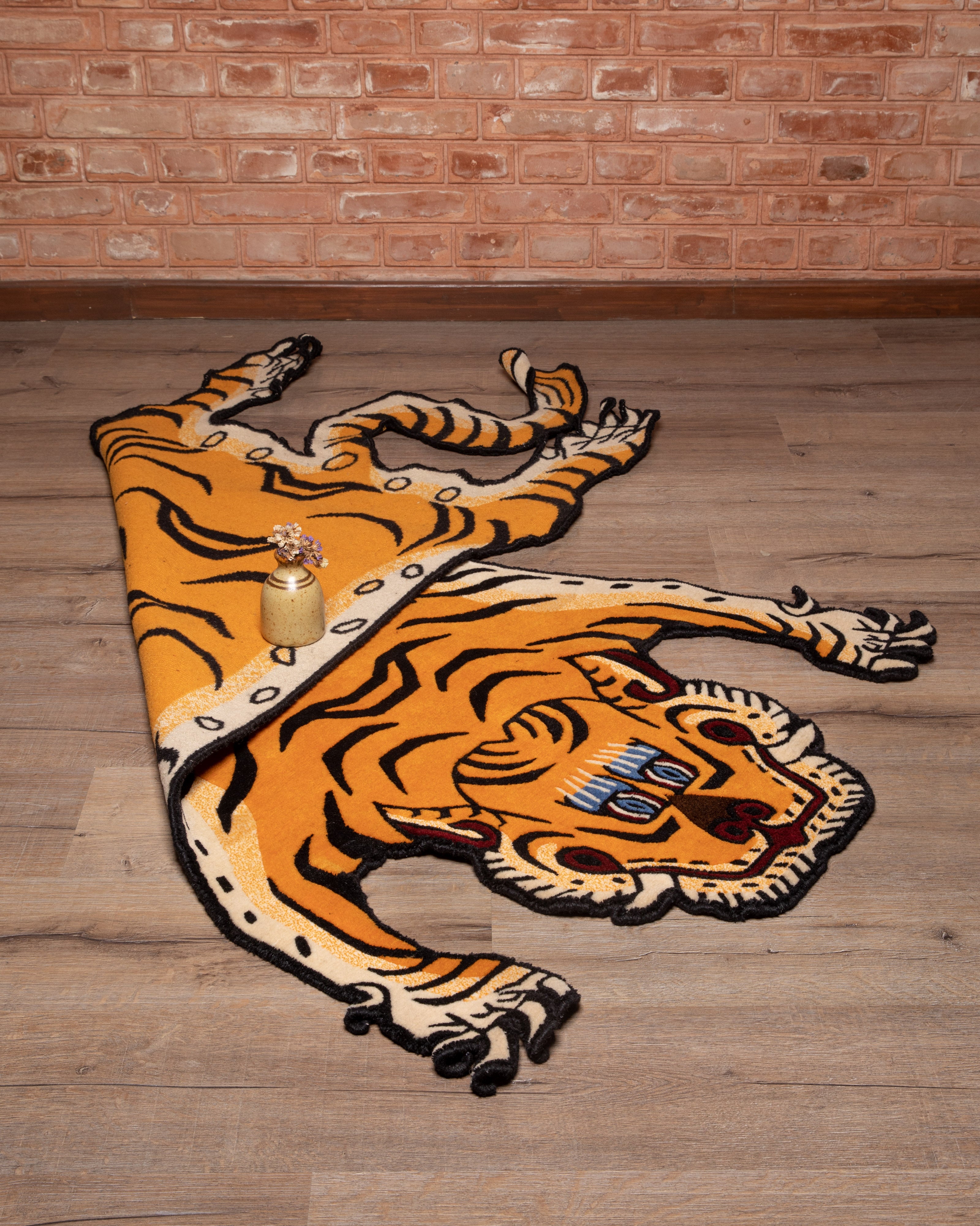 Tiger Rug for Home Decor | Tibetan Wool Rug