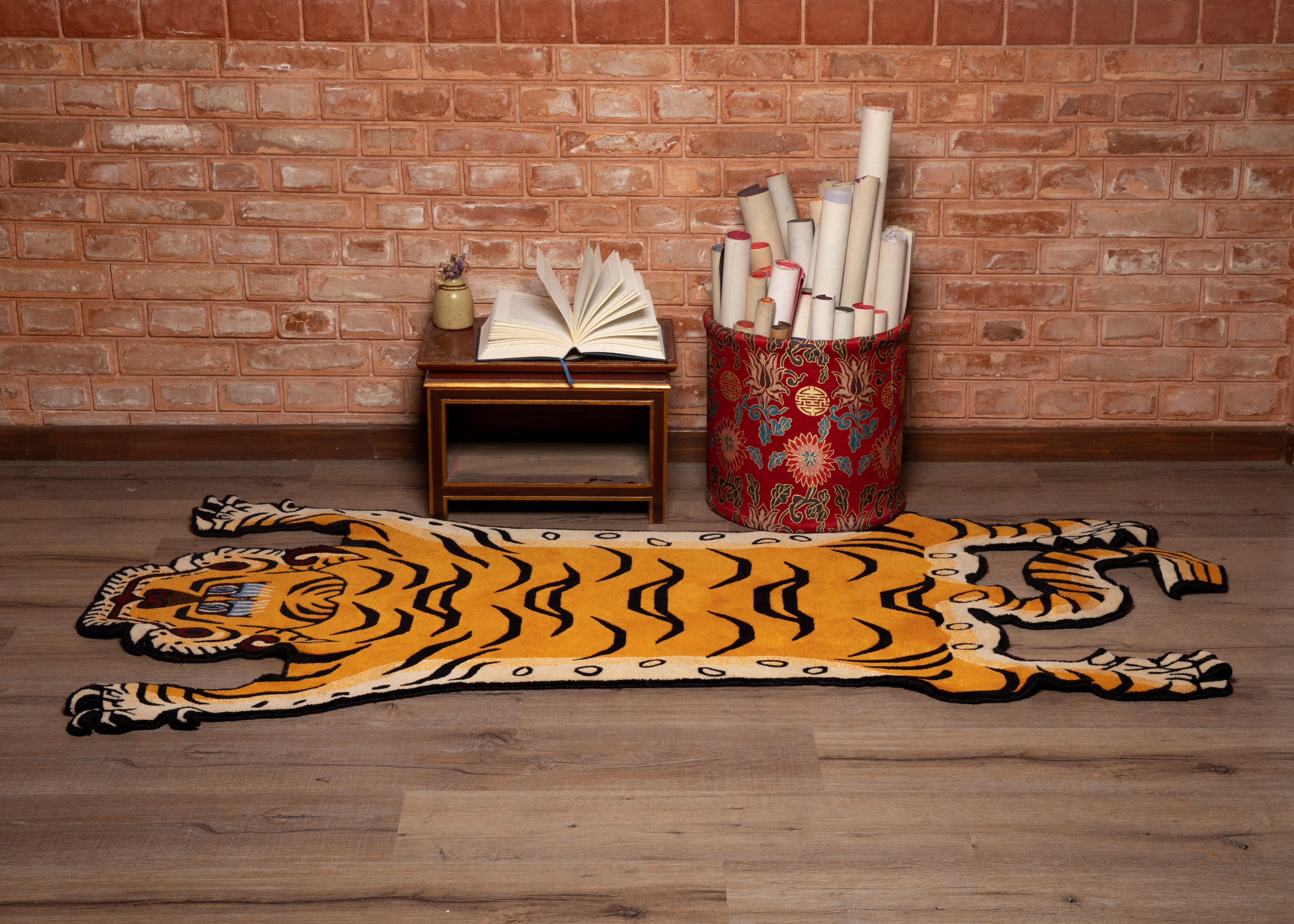 Tiger Rug for Home Decor | Tibetan Wool Rug