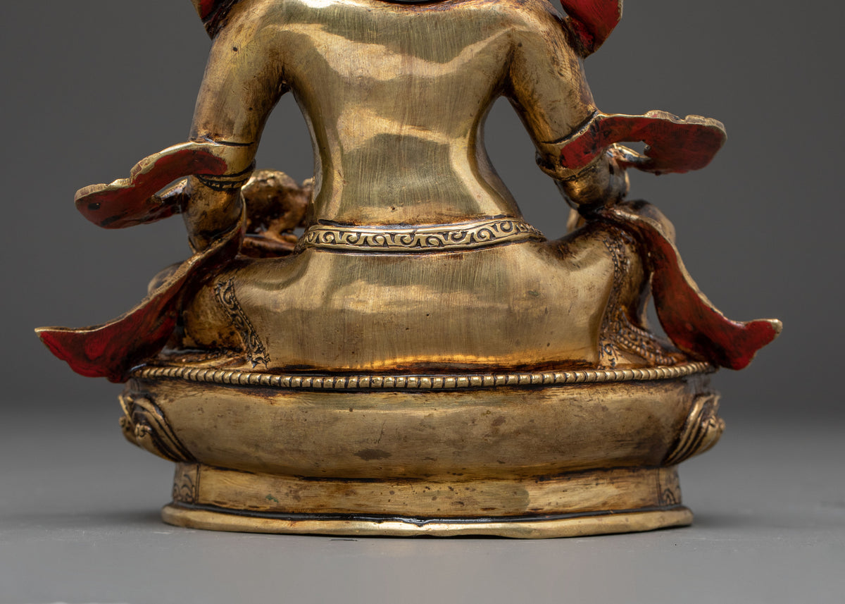 Golden Wealth Deity Dzambhala Statue | The Lord of Abundance