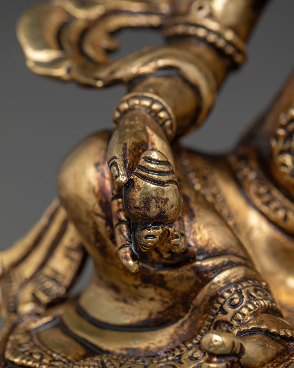 Golden Wealth Deity Dzambhala Statue | The Lord of Abundance