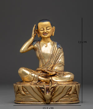 Sacred Golden Statue of Milarepa | Path to Enlightenment