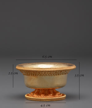 Spiritual Buddhist Ritual Offering Bowl Set | Handcrafted Sacred Altar Decor