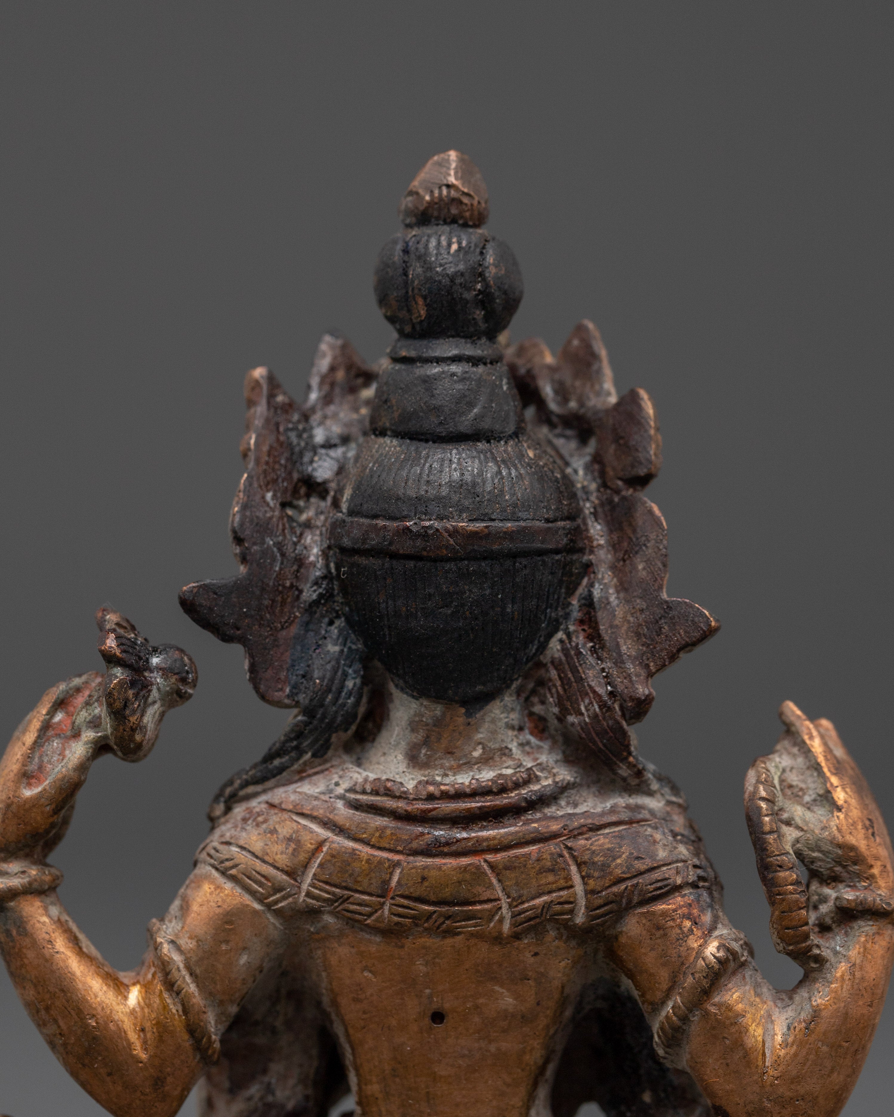 Sculpture of Four Armed Chenrezig | Symbol of Compassion & Wisdom