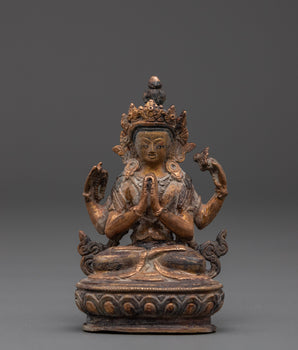 sculpture-of-four-armed-chenrezig