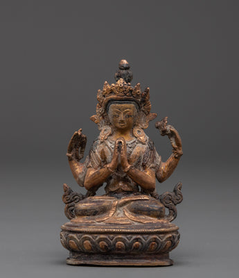 sculpture-of-four-armed-chenrezig