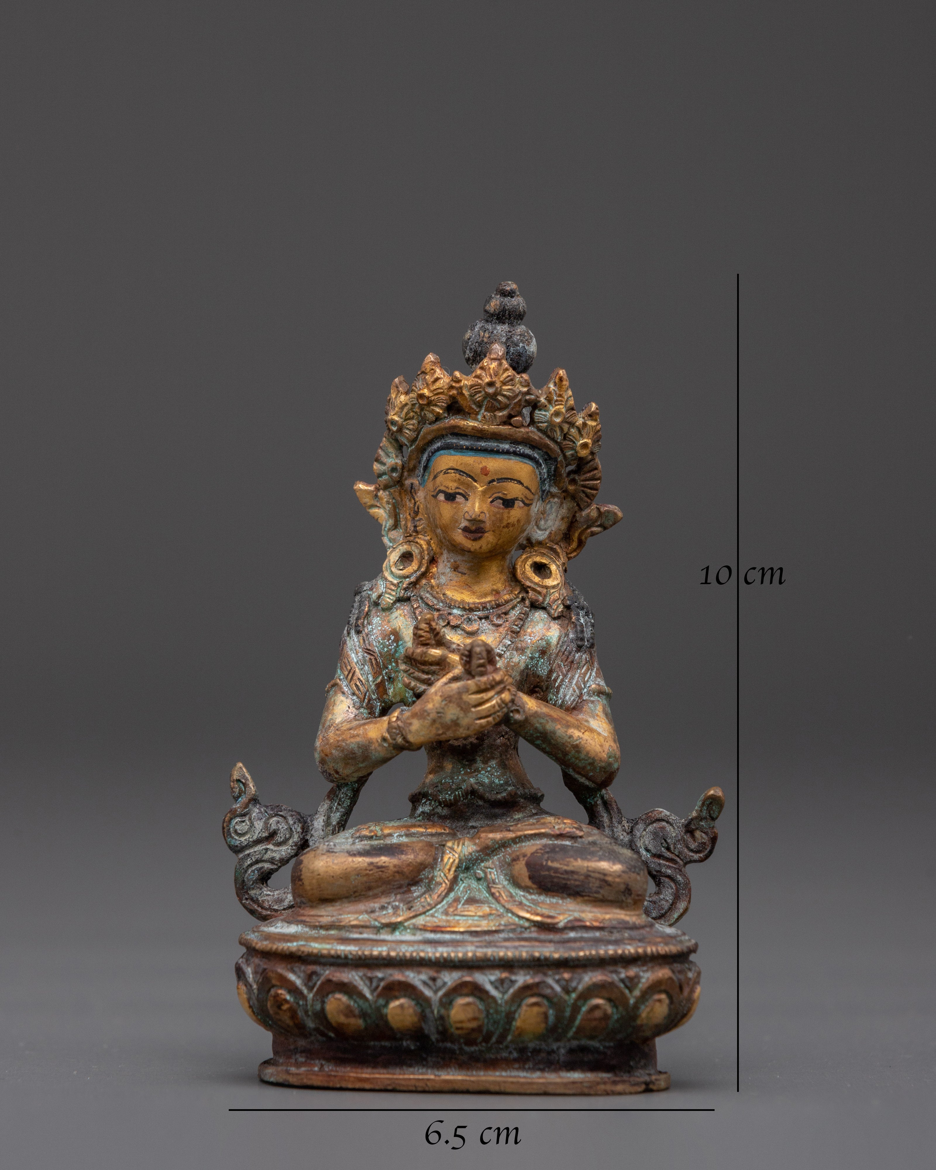 Copper Vajradhara Tantra Buddha Statue | Tibetan Buddhist Art for Meditation