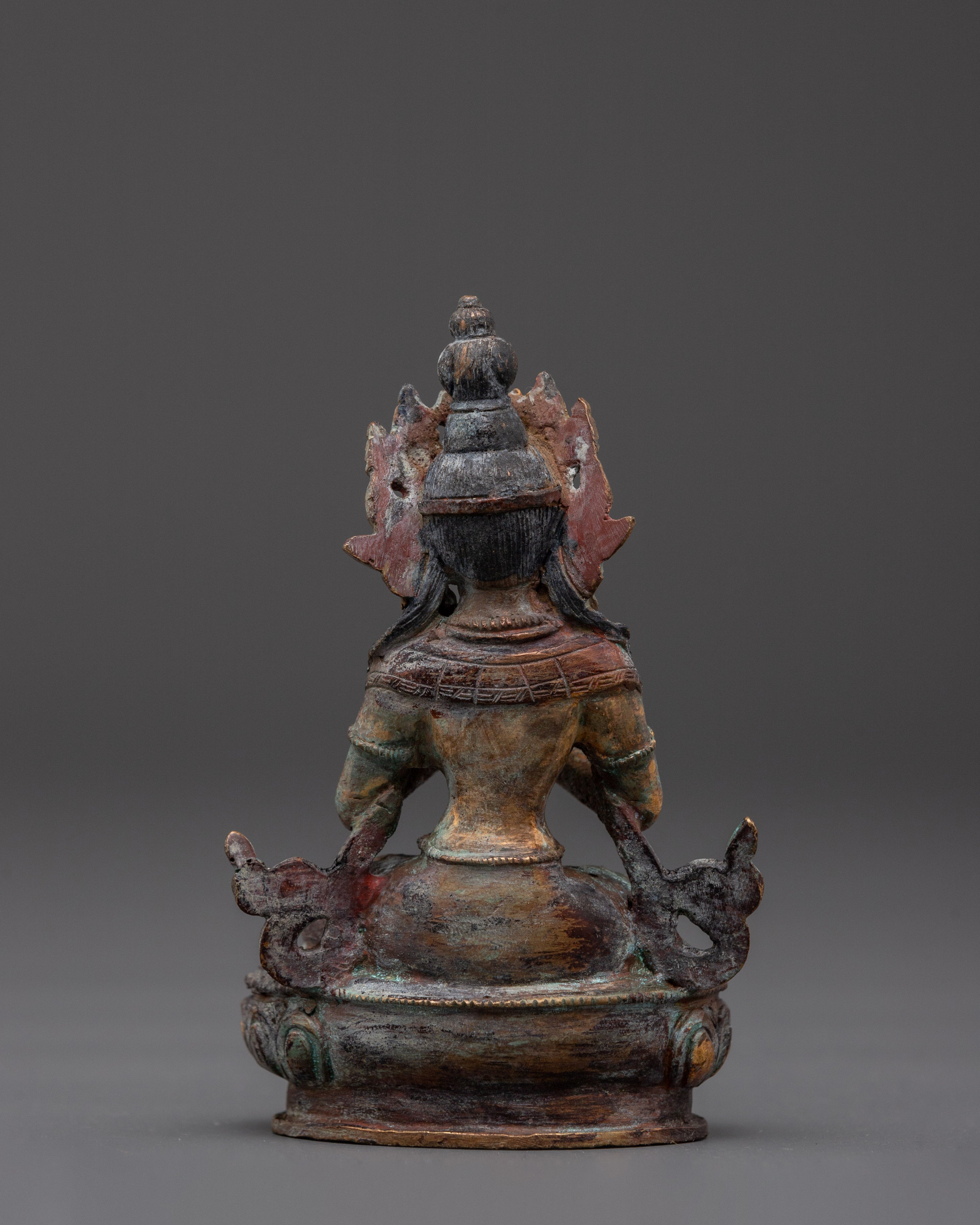 Copper Vajradhara Tantra Buddha Statue | Tibetan Buddhist Art for Meditation