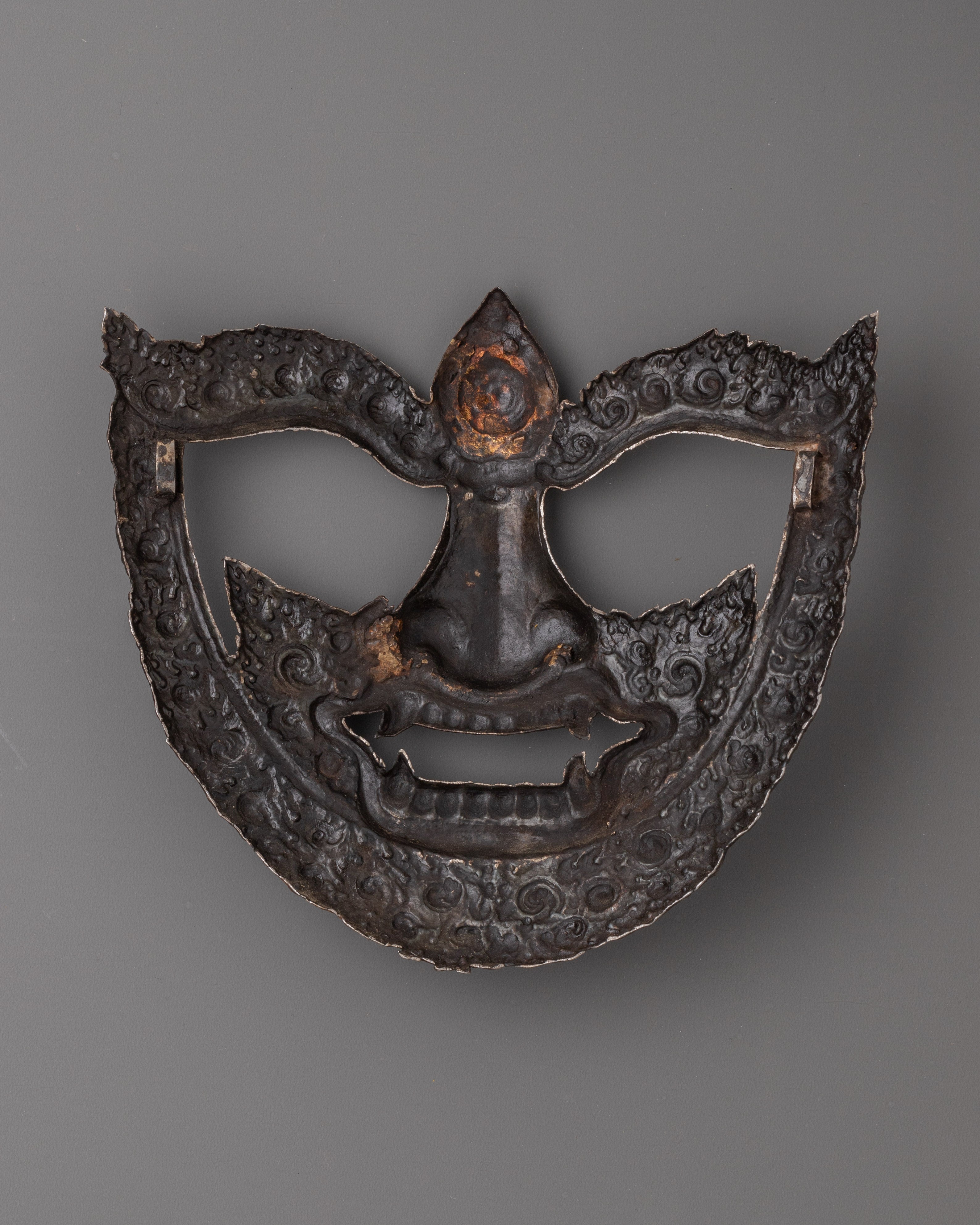 Handcrafted Tibetan Buddhist Mask | Sacred Himalayan Wall Art