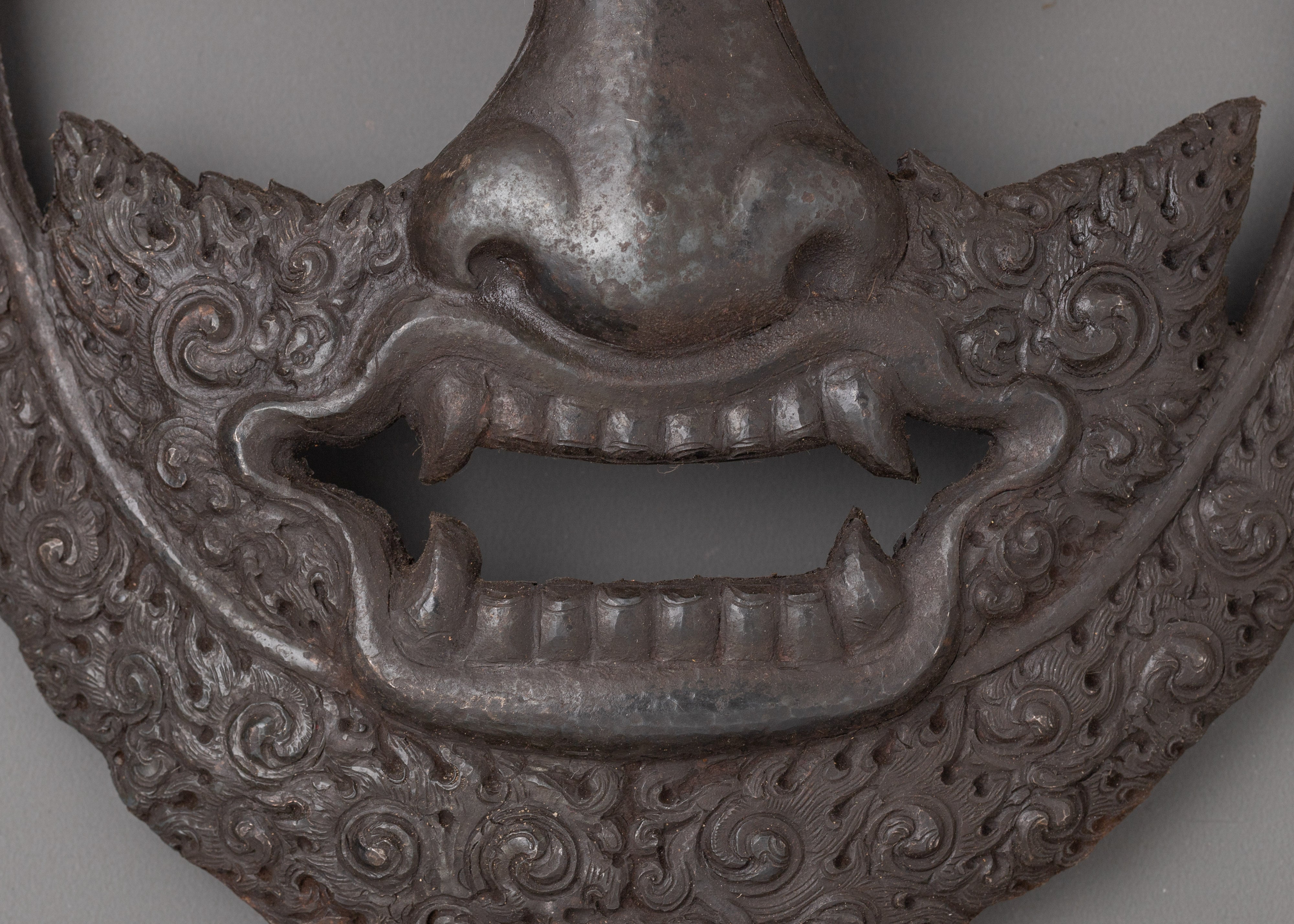 Handcrafted Tibetan Buddhist Mask | Sacred Himalayan Wall Art