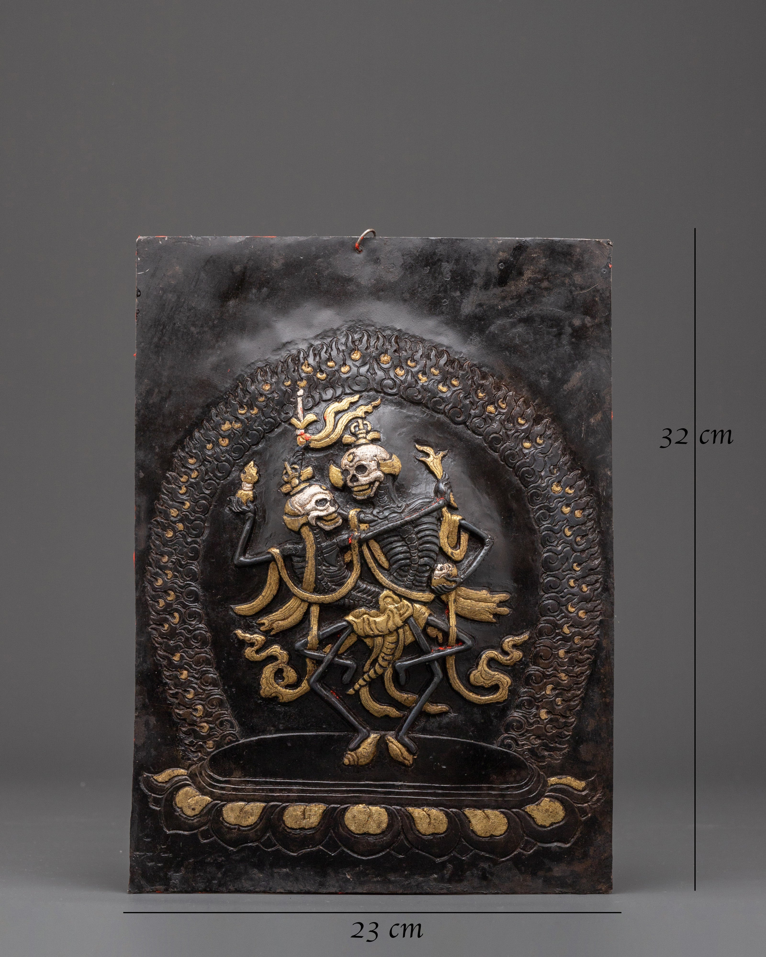 Tibetan Chitipati Wall Hanging | A Sacred Protector Deity for Your Home