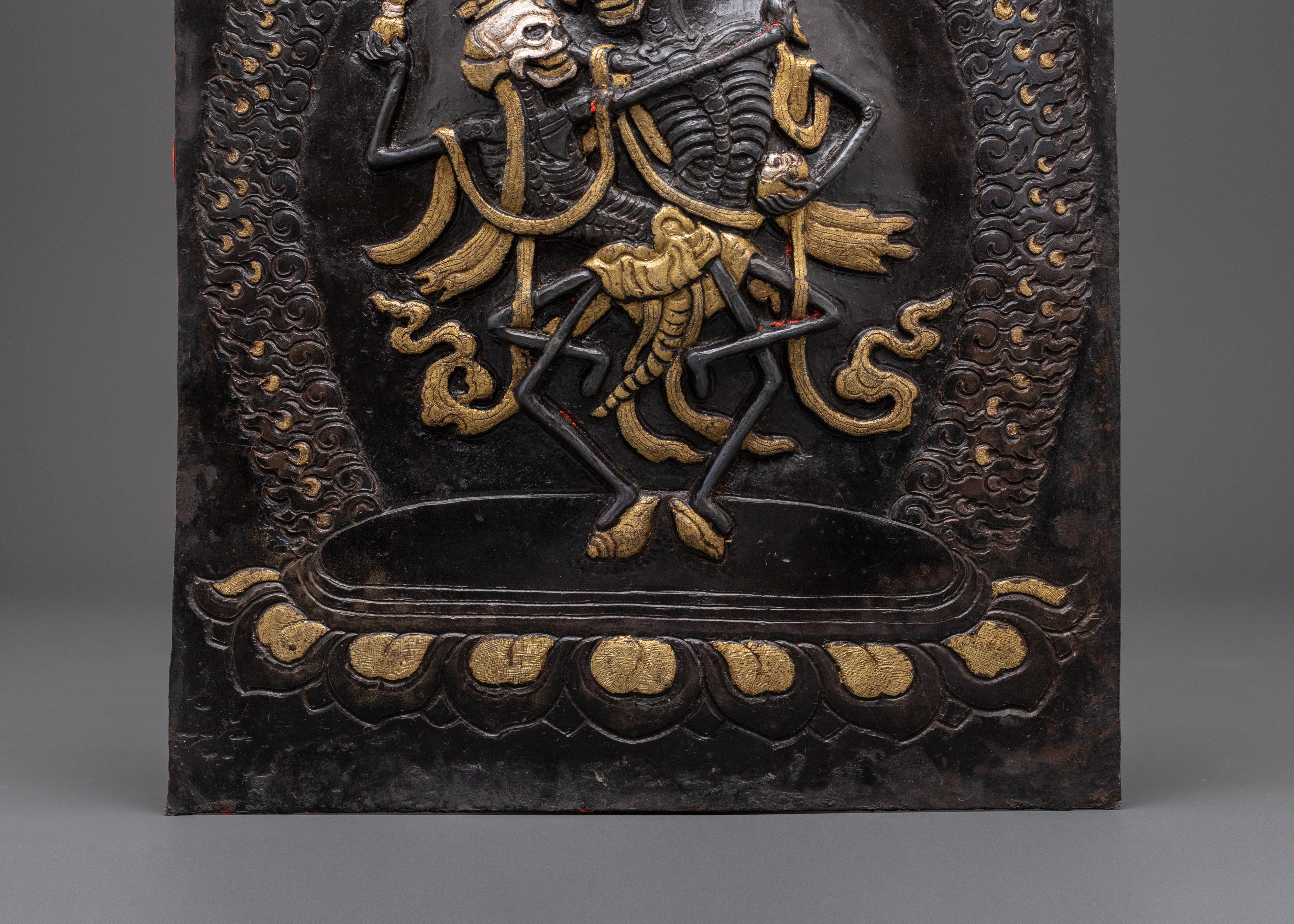 Tibetan Chitipati Wall Hanging | A Sacred Protector Deity for Your Home