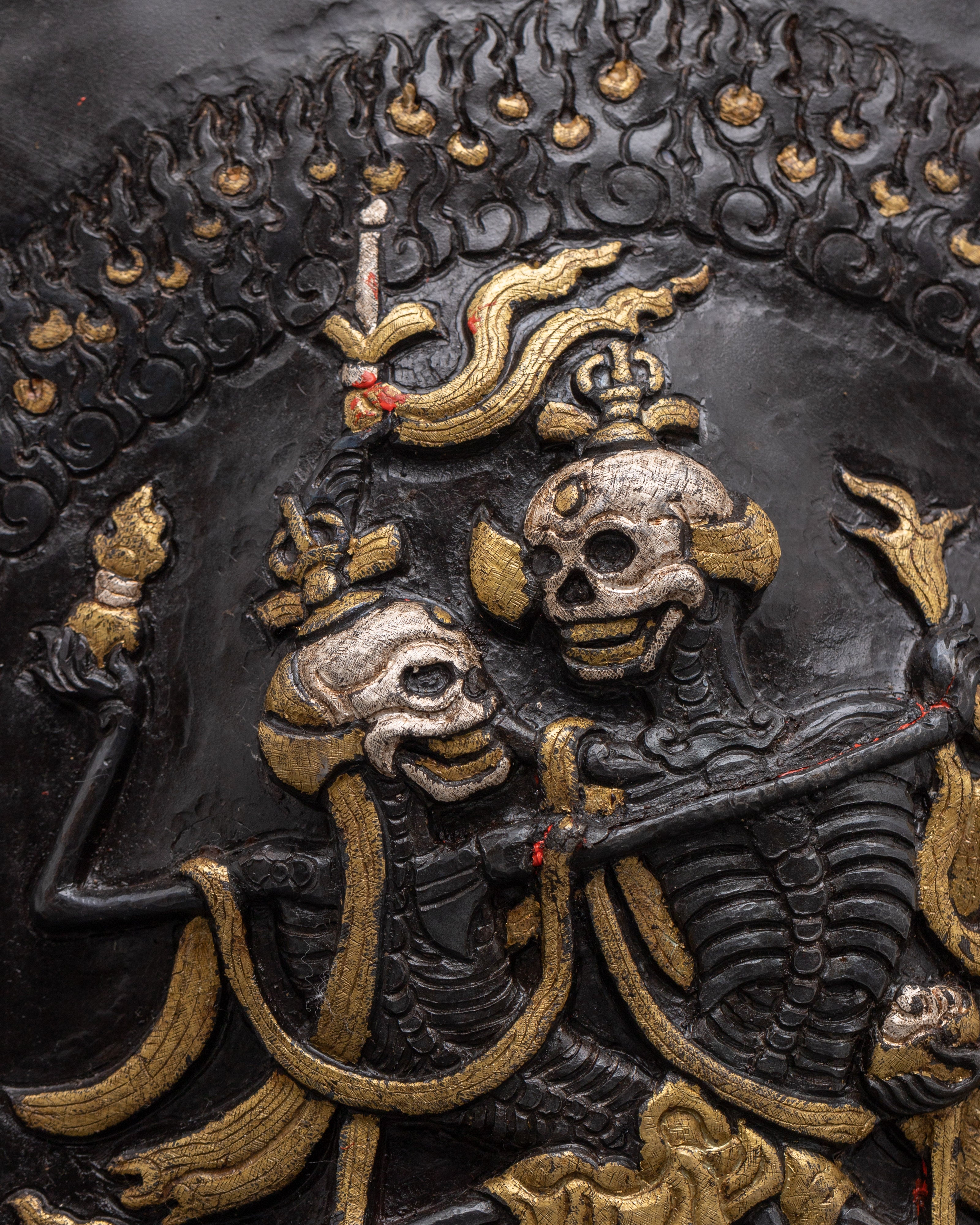 Tibetan Chitipati Wall Hanging | A Sacred Protector Deity for Your Home
