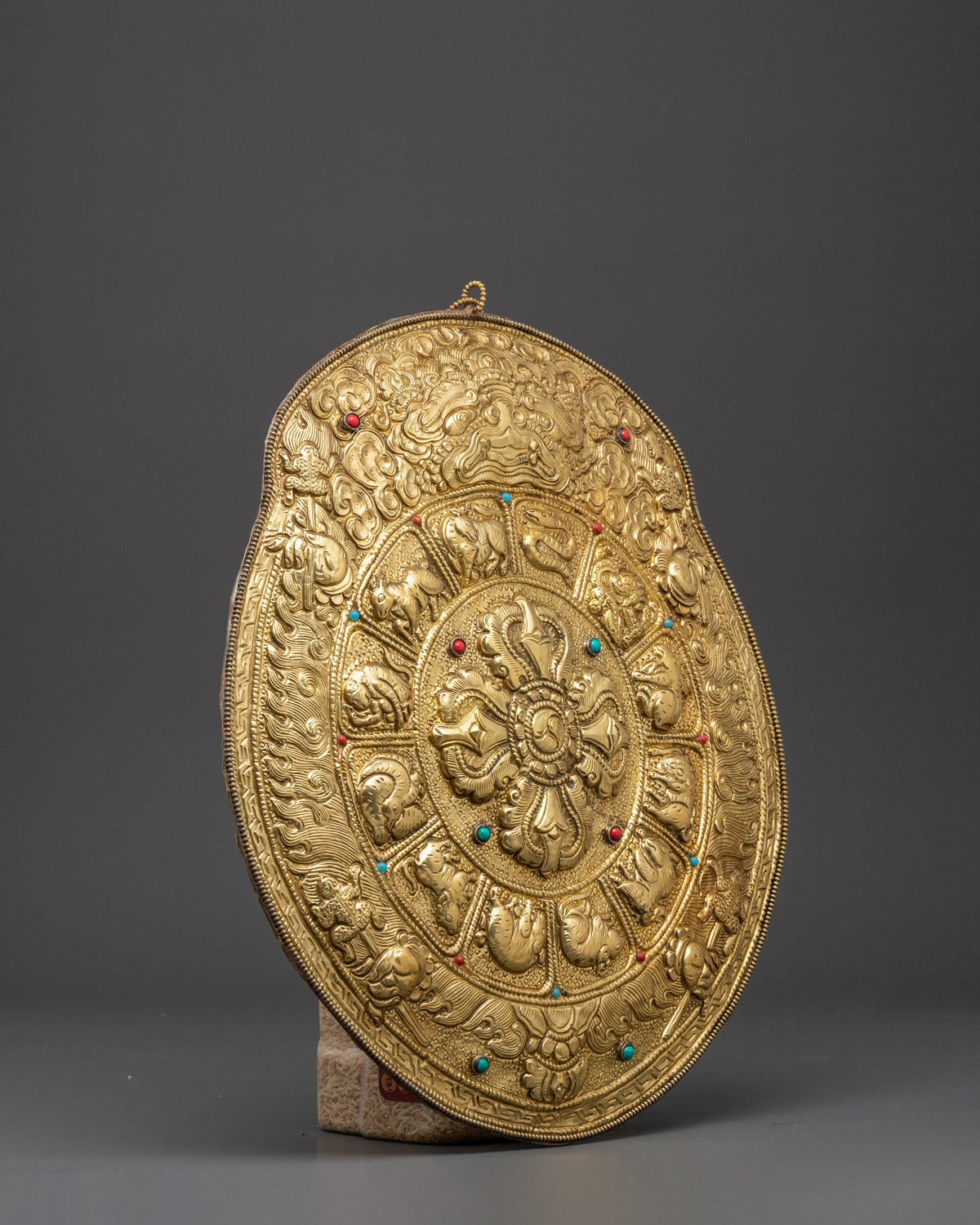 Tibetan Brass Vajra Wall Hanging | A Stunning Symbol of Tibetan Buddhism