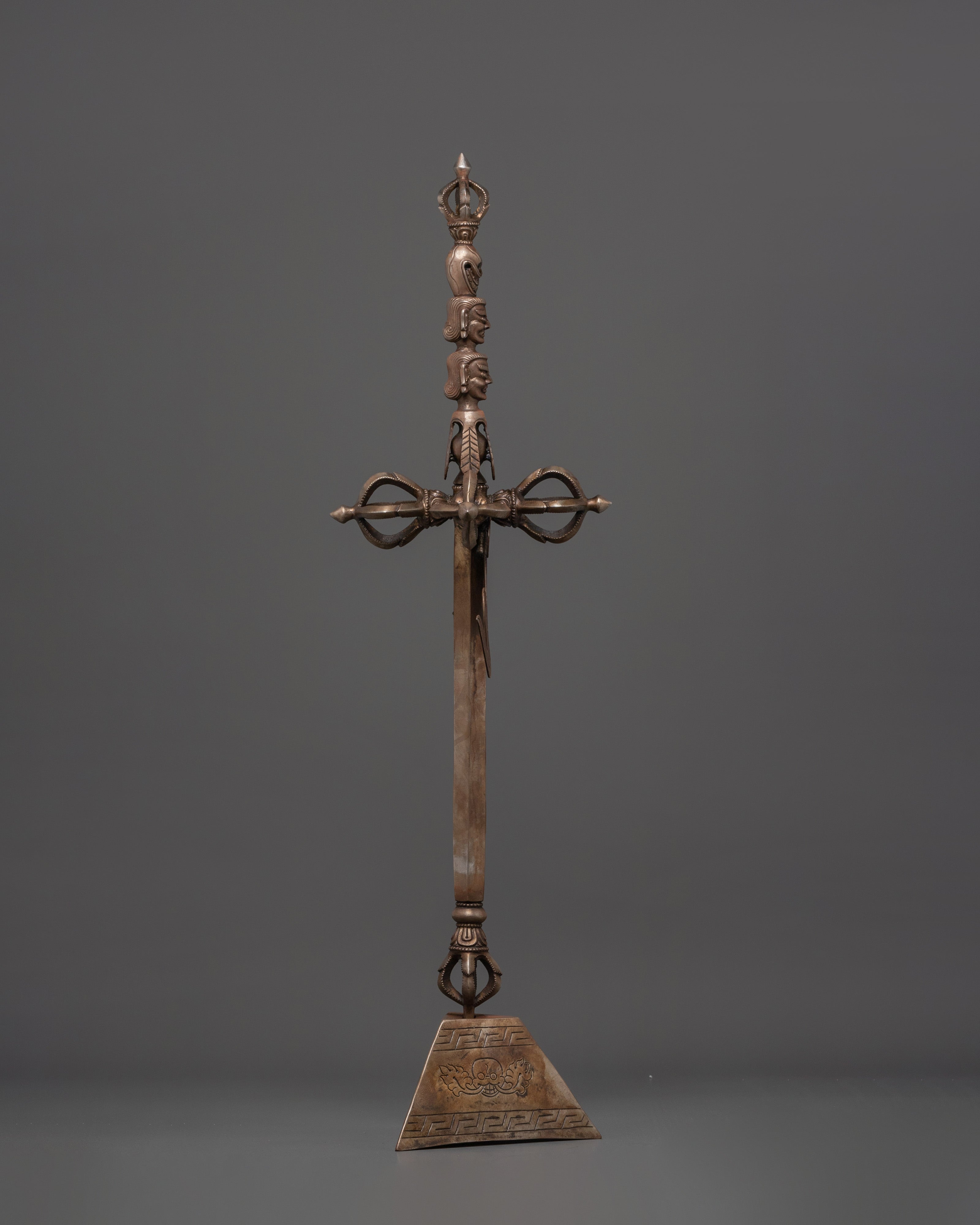 Handmade Khatvanga Buddhist Ritual Staff | Authentic Tibetan Ceremonial Art