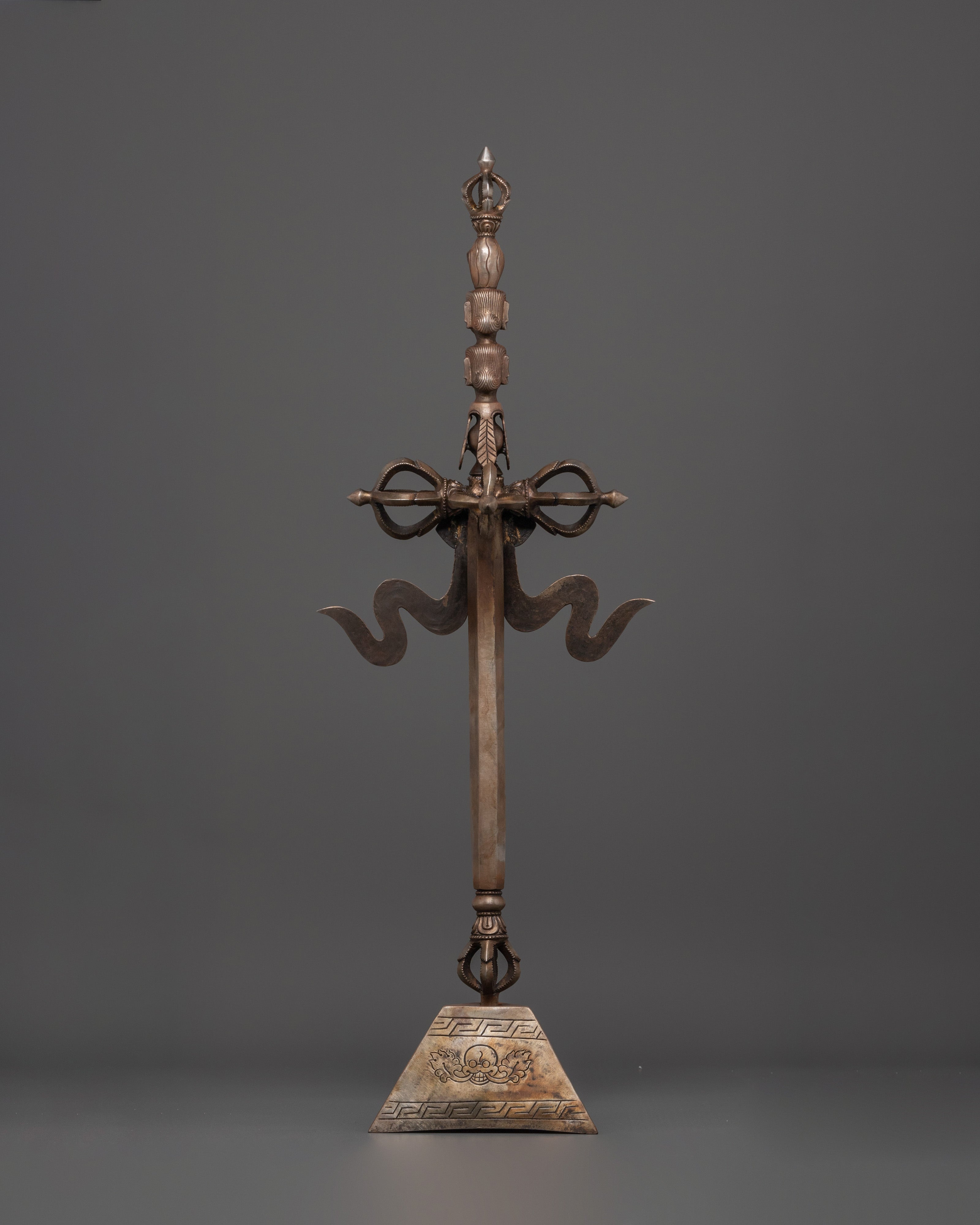Handmade Khatvanga Buddhist Ritual Staff | Authentic Tibetan Ceremonial Art