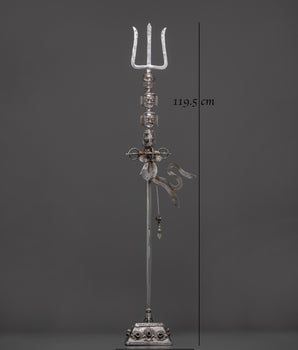 Traditional Tibetan Buddhist Khatvanga | Sacred Ritual Trident Staff