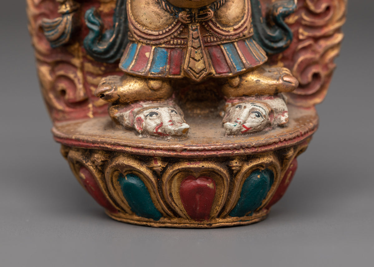Handcrafted Mahakala Sculpture | Tibetan Protector Deity