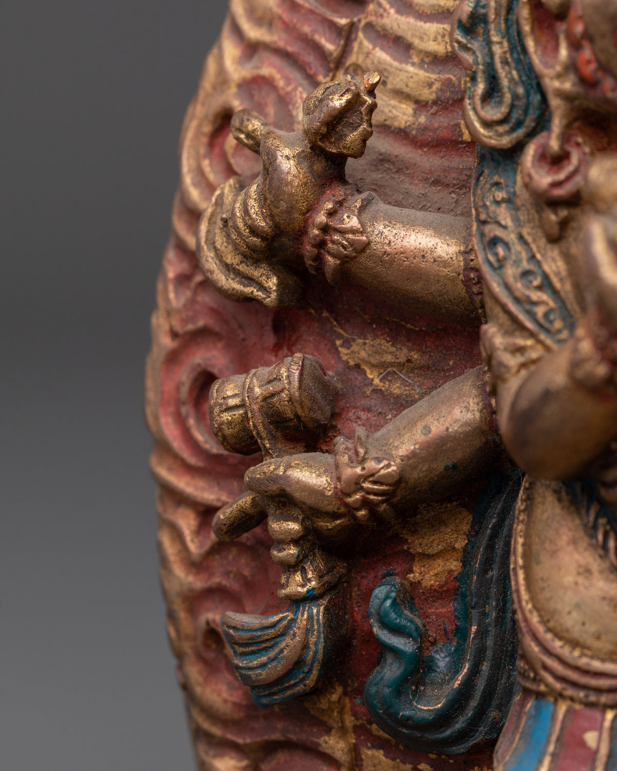 Handcrafted Mahakala Sculpture | Tibetan Protector Deity