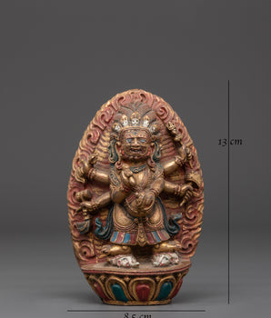 Handcrafted Mahakala Sculpture | Tibetan Protector Deity