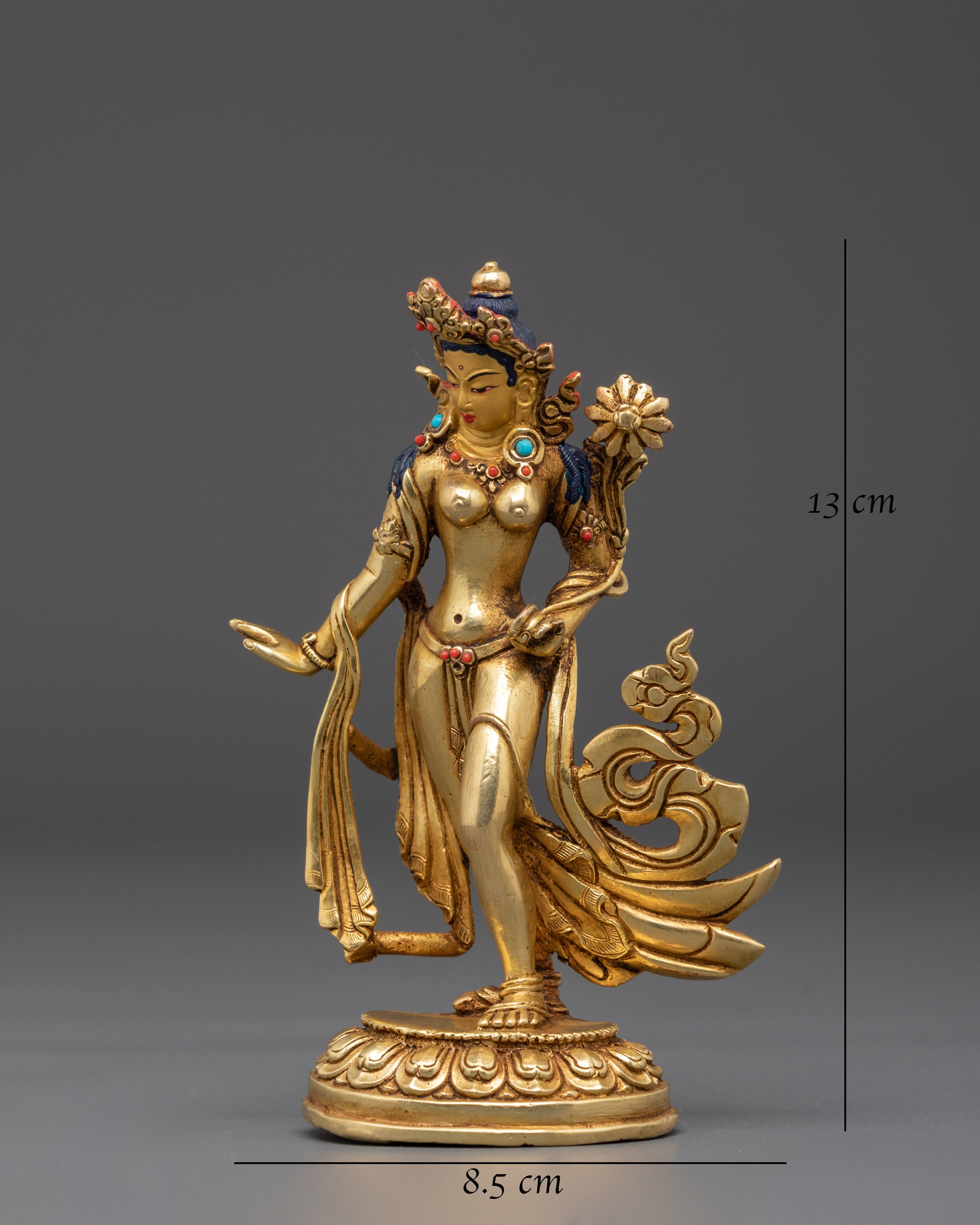 Sacred Standing White Tara Sculpture | Dance of Compassion