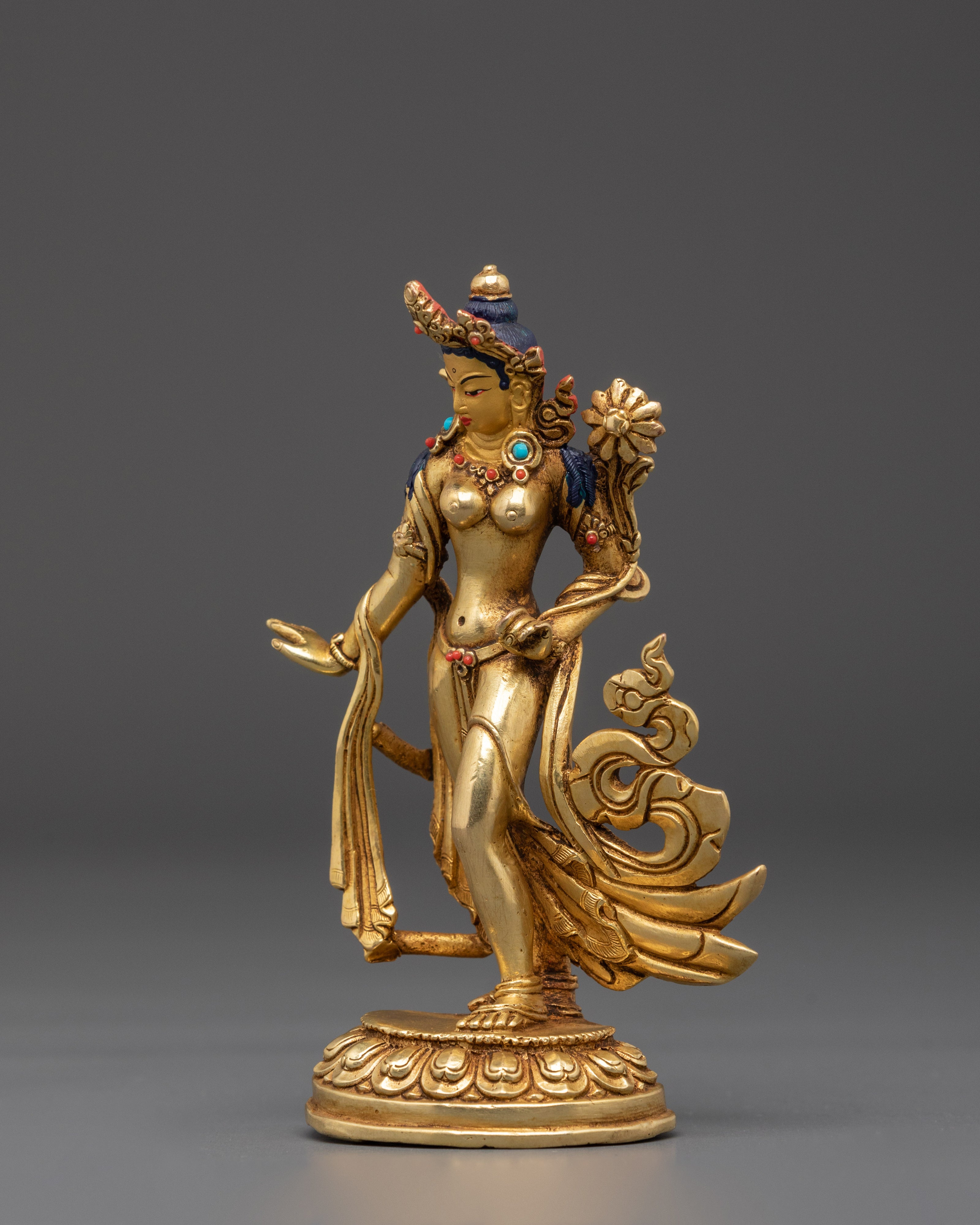 Sacred Standing White Tara Sculpture | Dance of Compassion