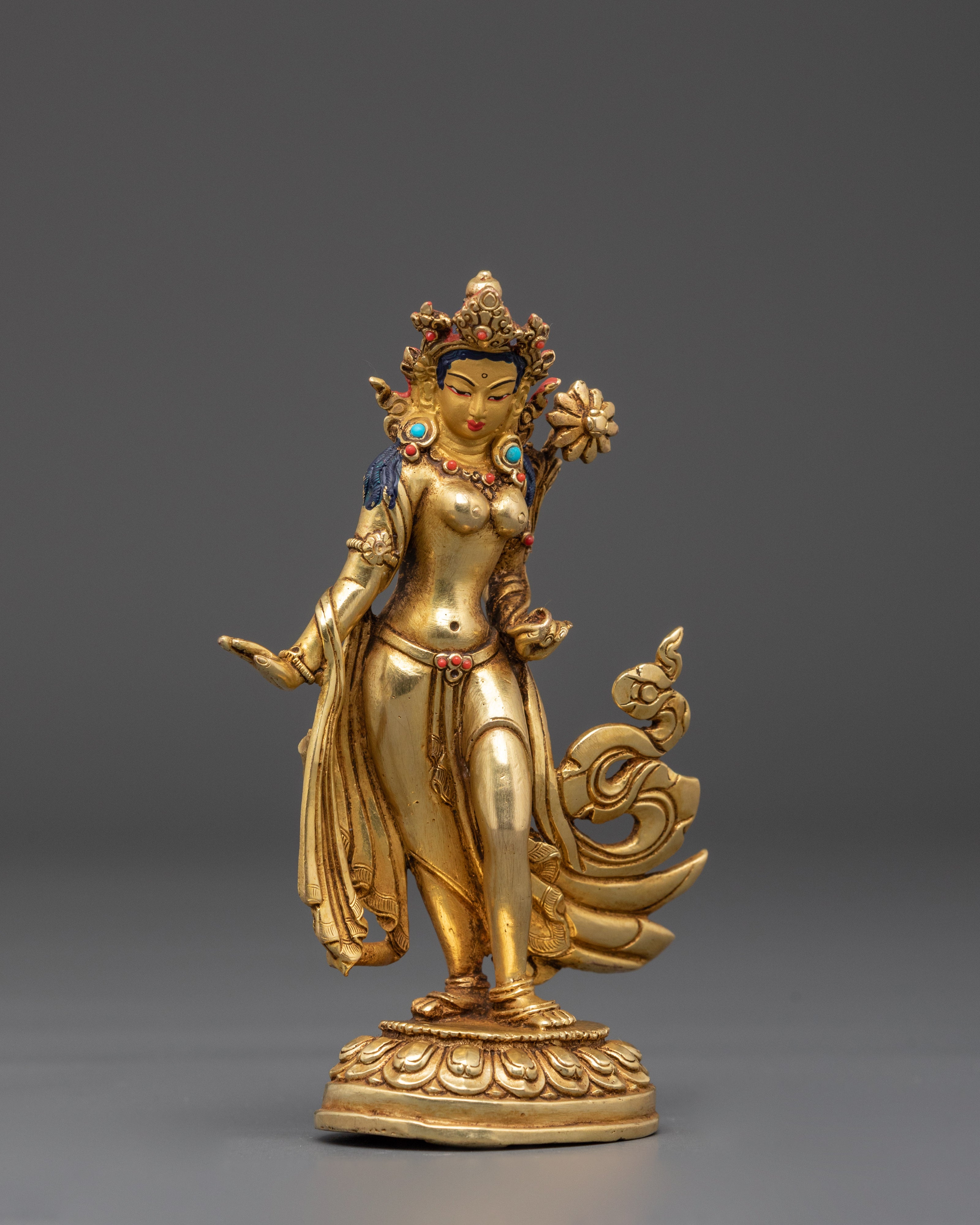 Sacred Standing White Tara Sculpture | Dance of Compassion