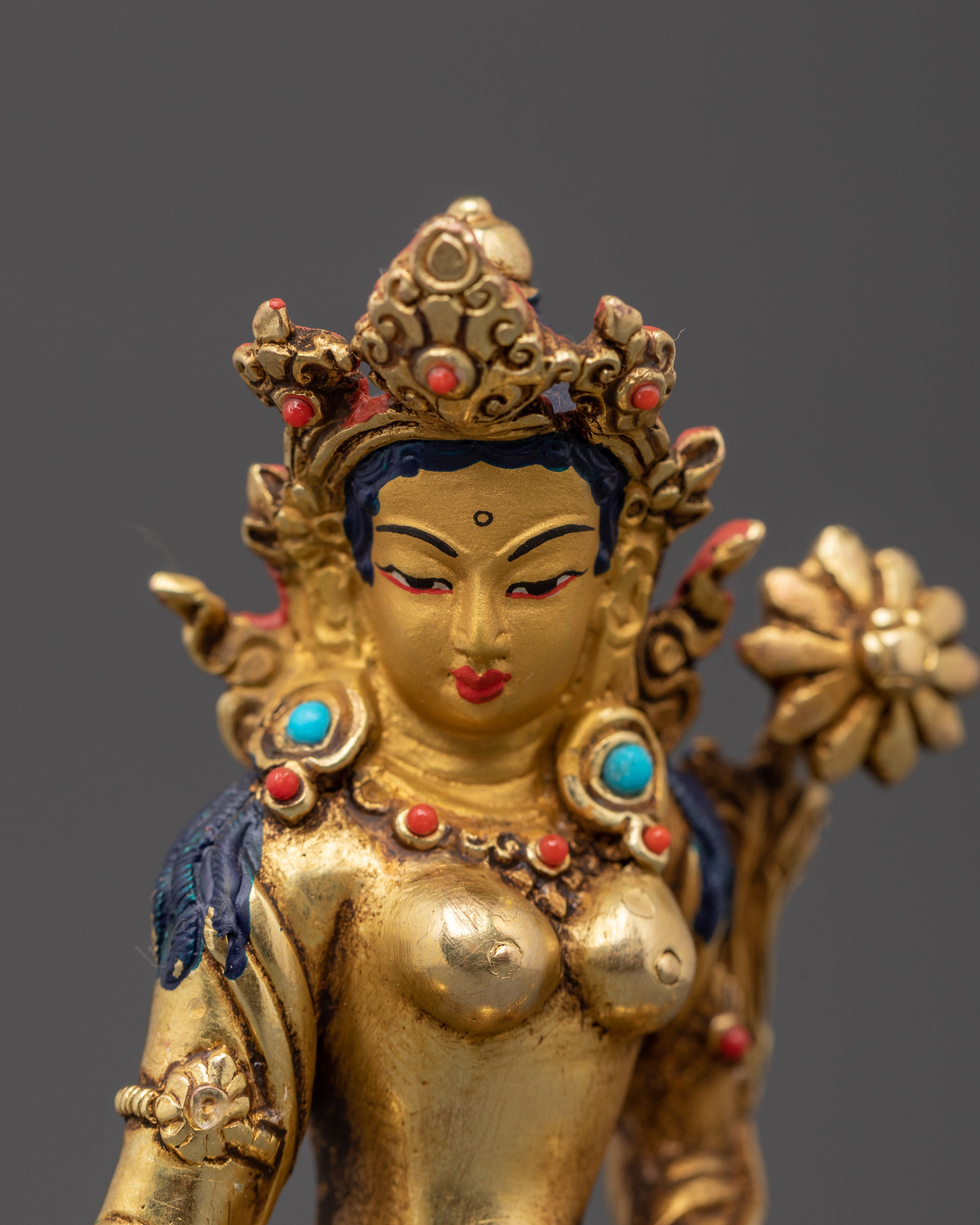 Sacred Standing White Tara Sculpture | Dance of Compassion