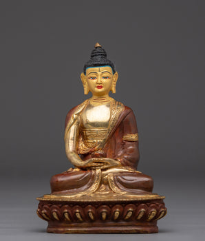 Peaceful Statue of Amitabha Buddha