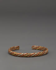 Braid Cuff Bracelet | Handmade Tibetan White Metal Cuff Bracelet