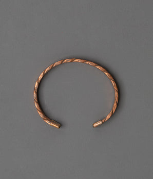 Twisted Copper Cuff Bracelet 