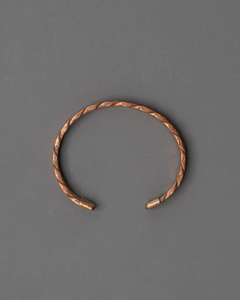 Twisted Copper Cuff Bracelet 