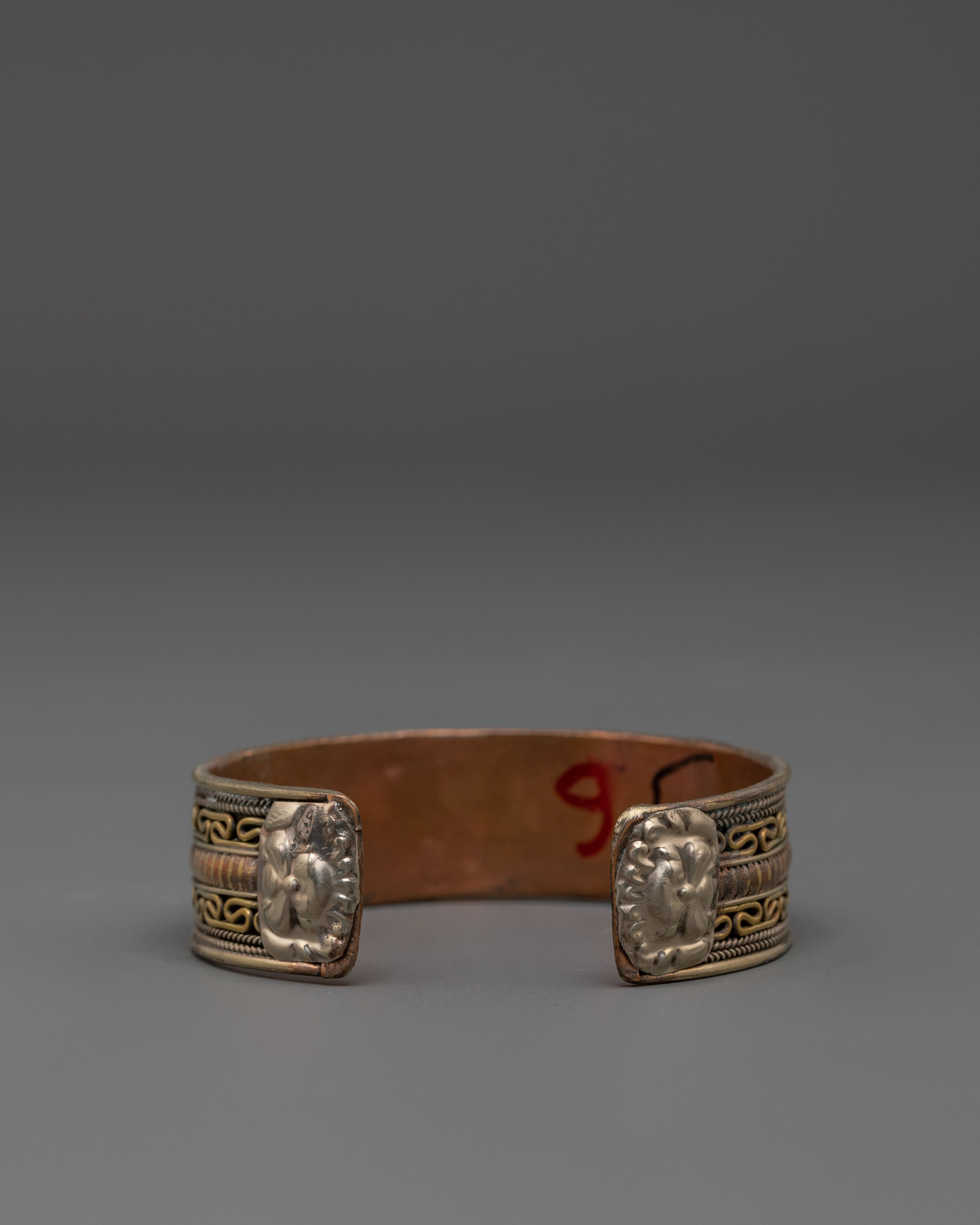 Traditional Tibetan Cuff Bracelet | Copper Brass Jewelry