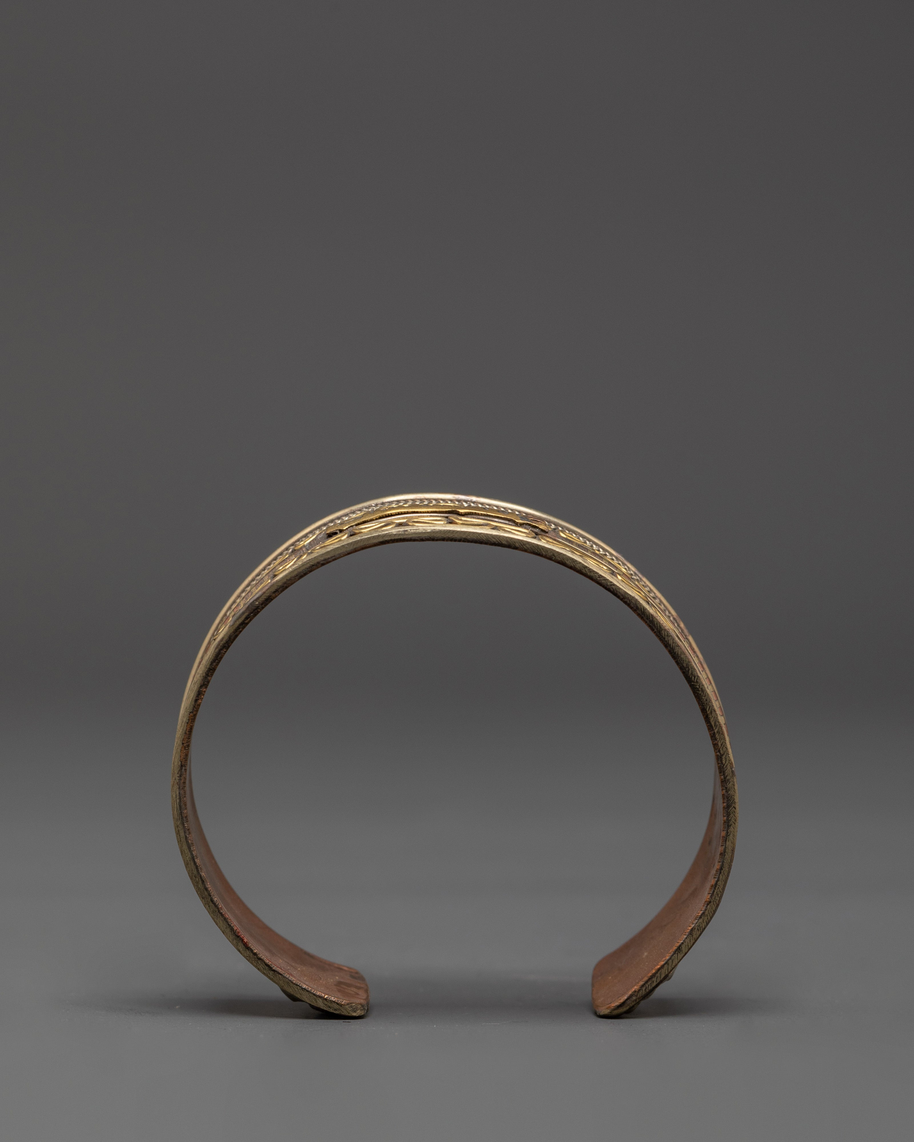 Traditional Tibetan Cuff Bracelet | Copper Brass Jewelry