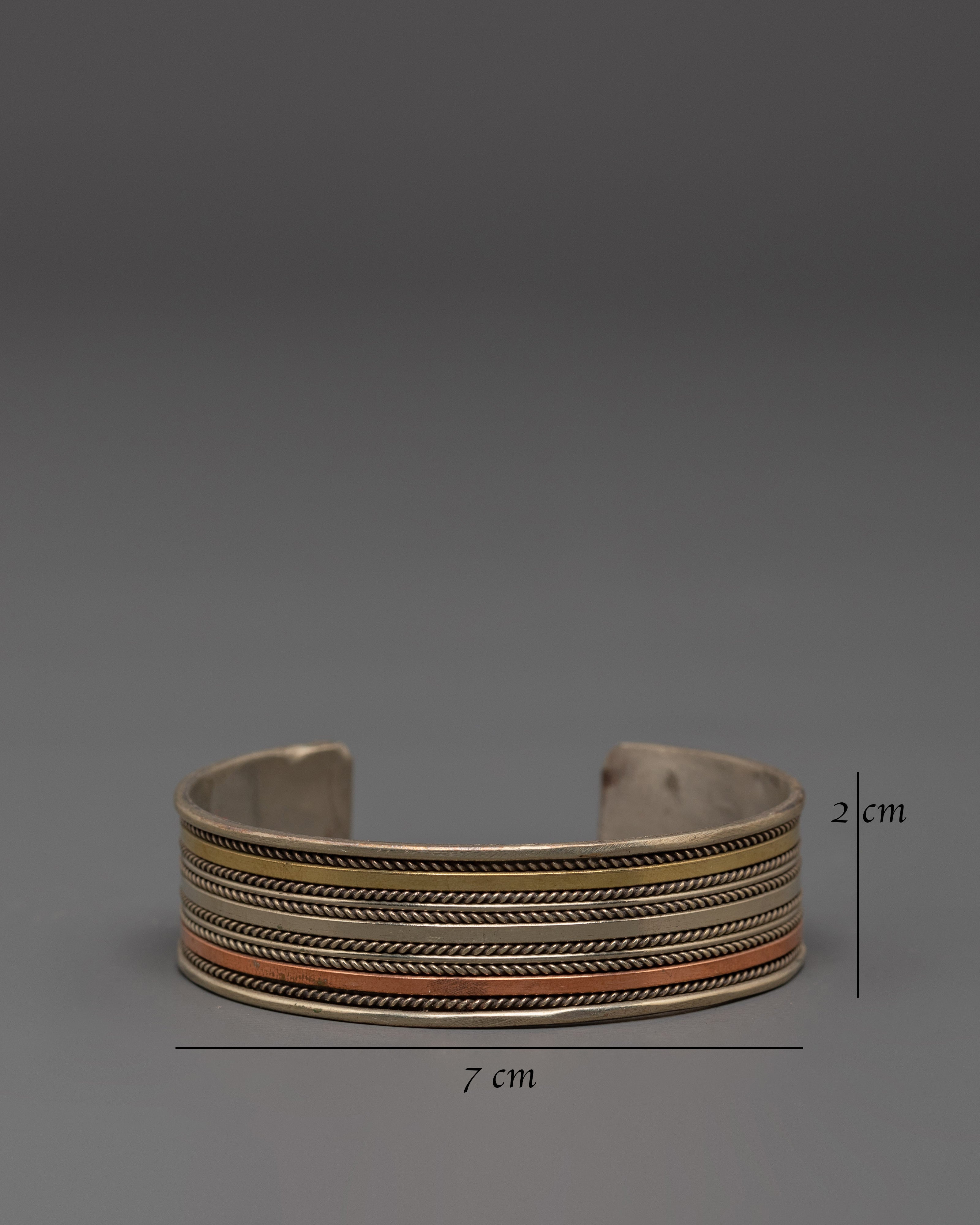 Traditional Himalayan Bracelet | Copper Brass Metal Jewelry