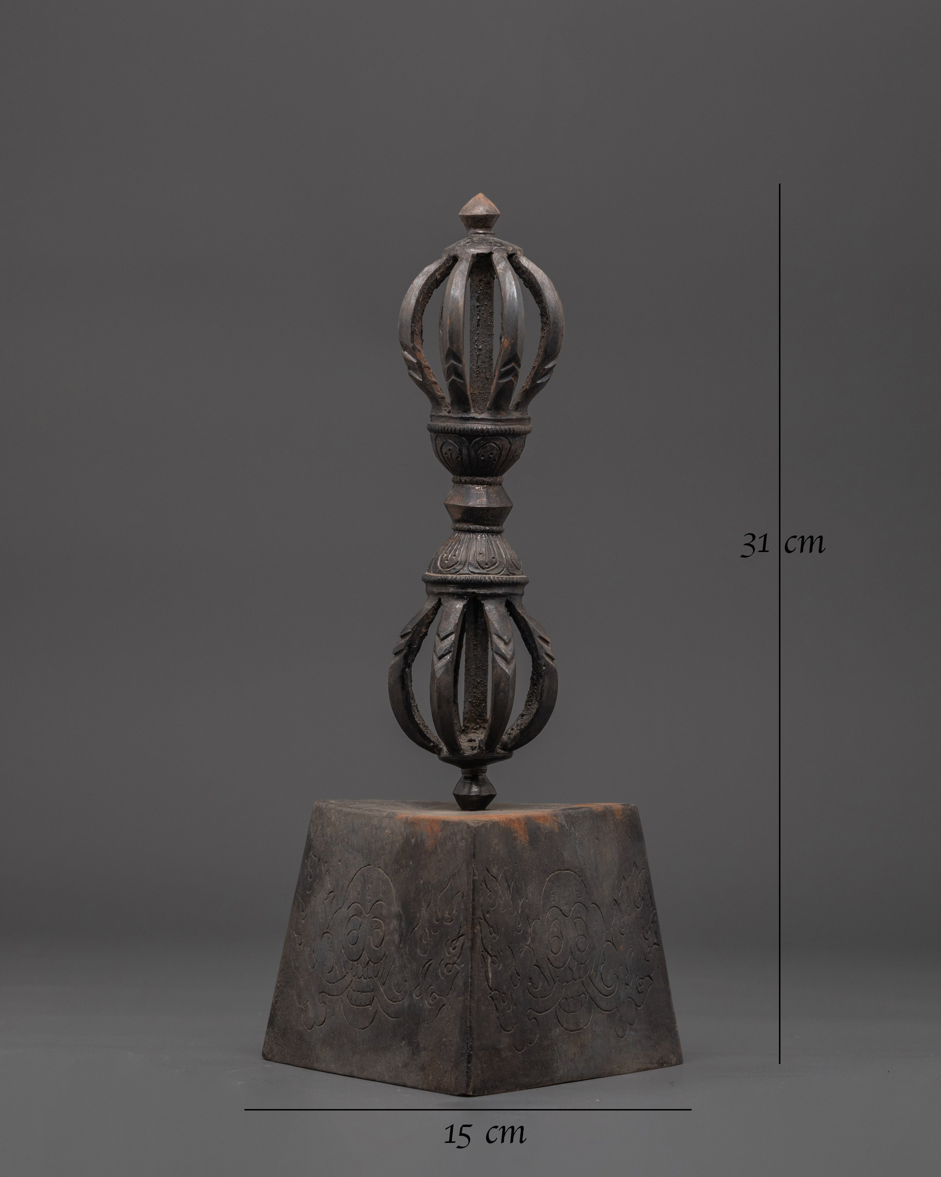 Handcrafted Buddhist Vajra with Stand