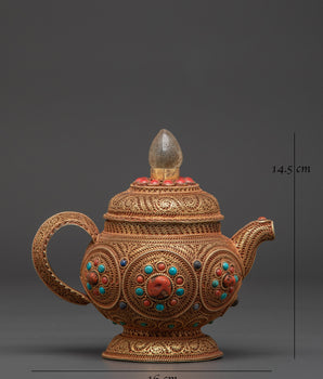 Sacred Buddhist Teapot | Tibetan Ritual Vessel
