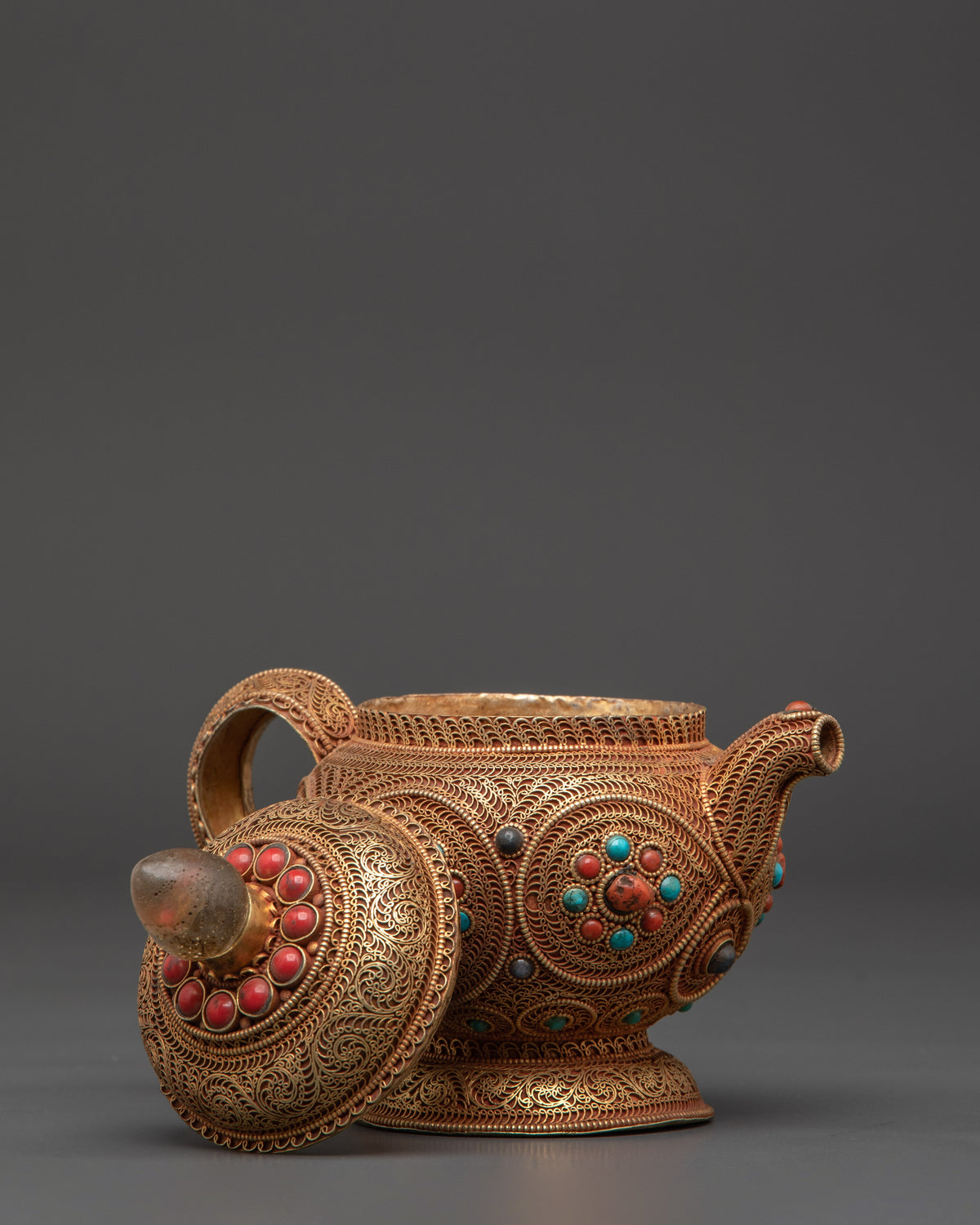 Sacred Buddhist Teapot | Tibetan Ritual Vessel