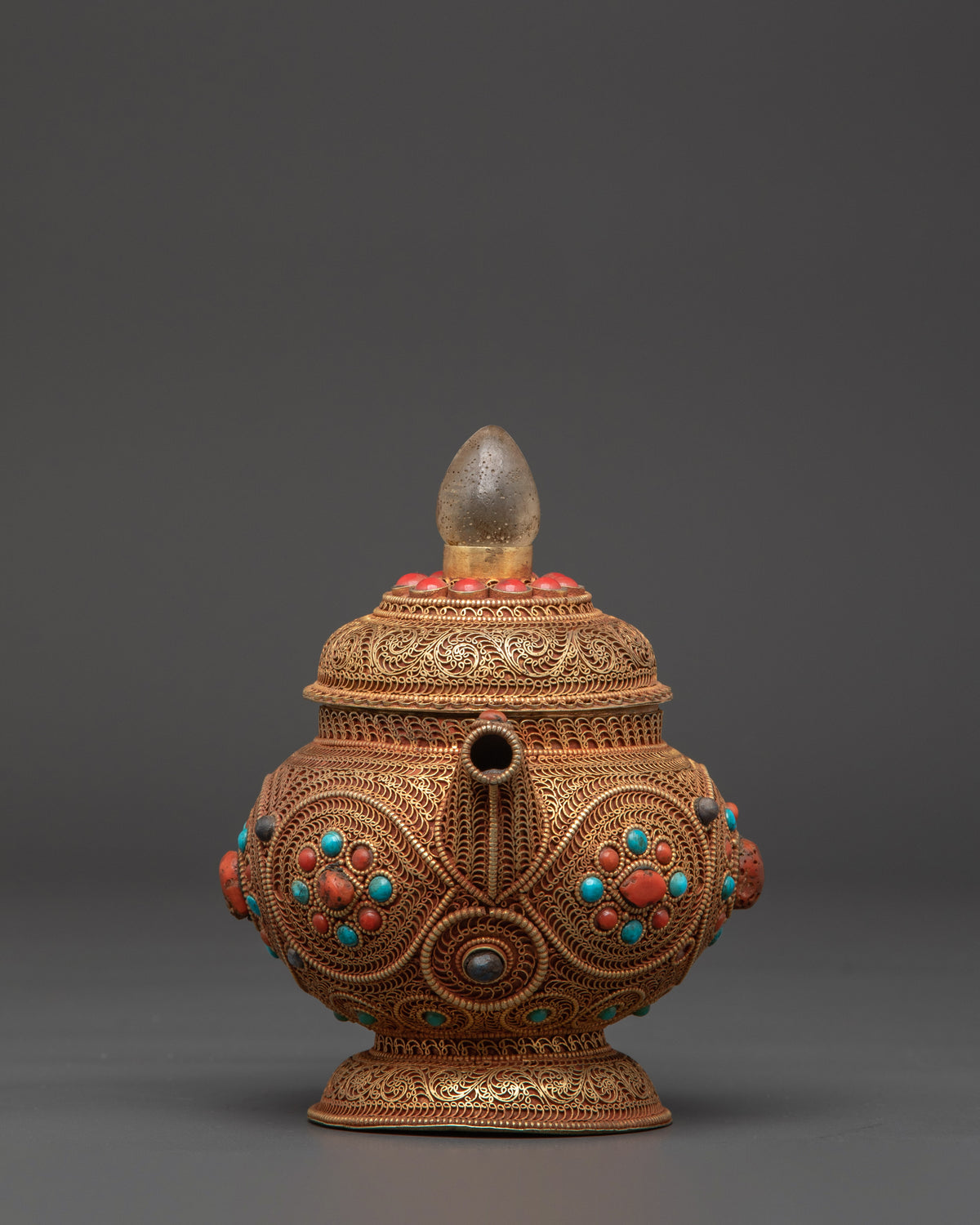 Sacred Buddhist Teapot | Tibetan Ritual Vessel