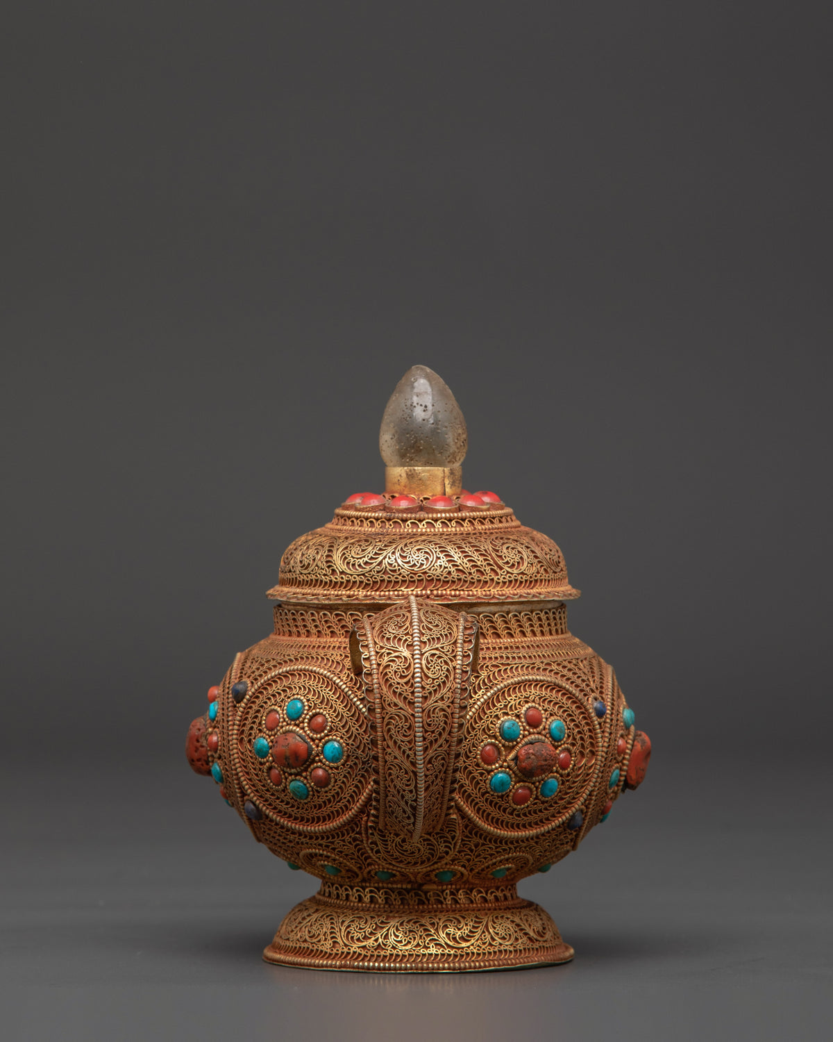 Sacred Buddhist Teapot | Tibetan Ritual Vessel