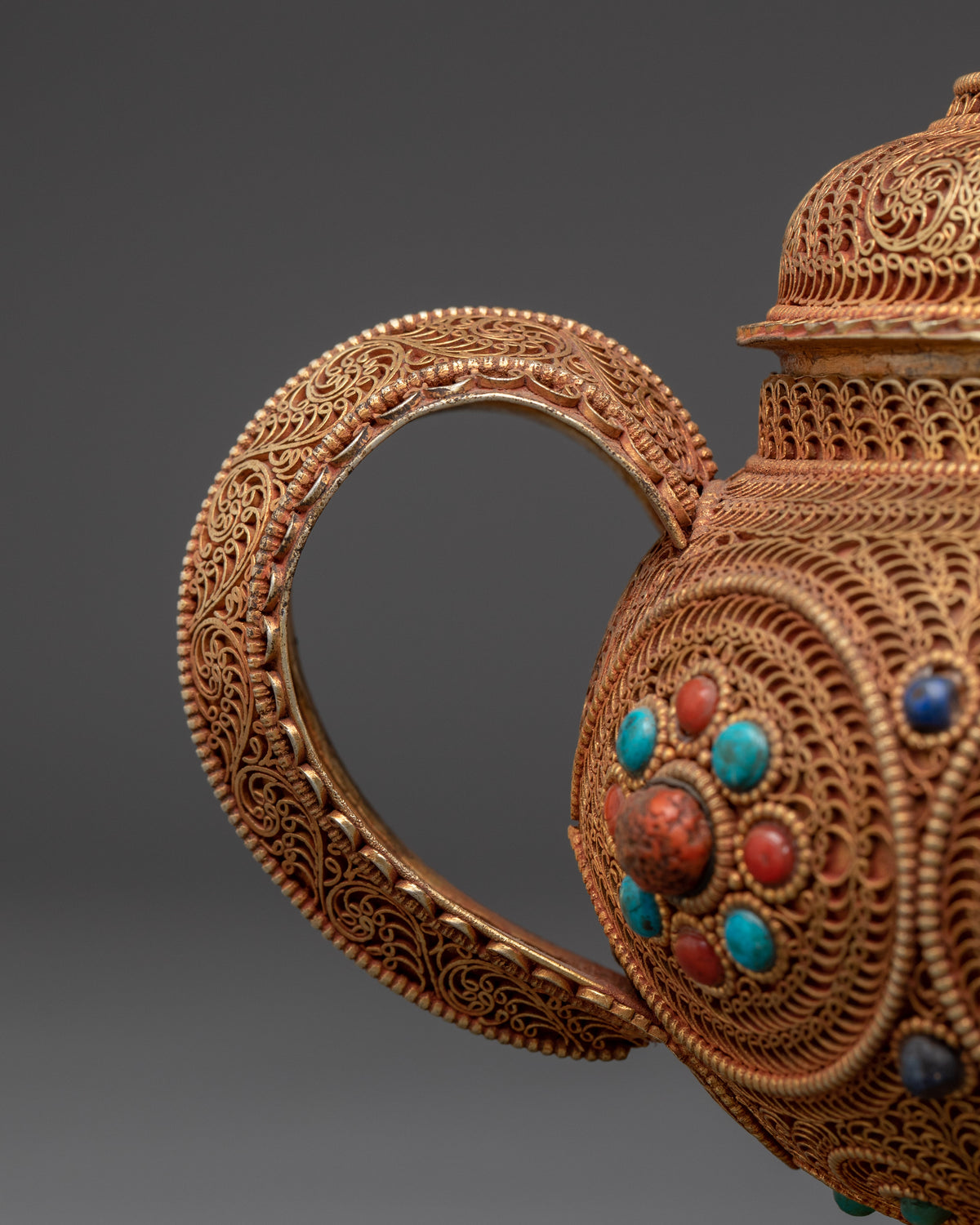 Sacred Buddhist Teapot | Tibetan Ritual Vessel