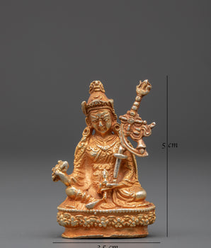 Guru Rinpoche Gold Plated Statue | Buddhist deity statue