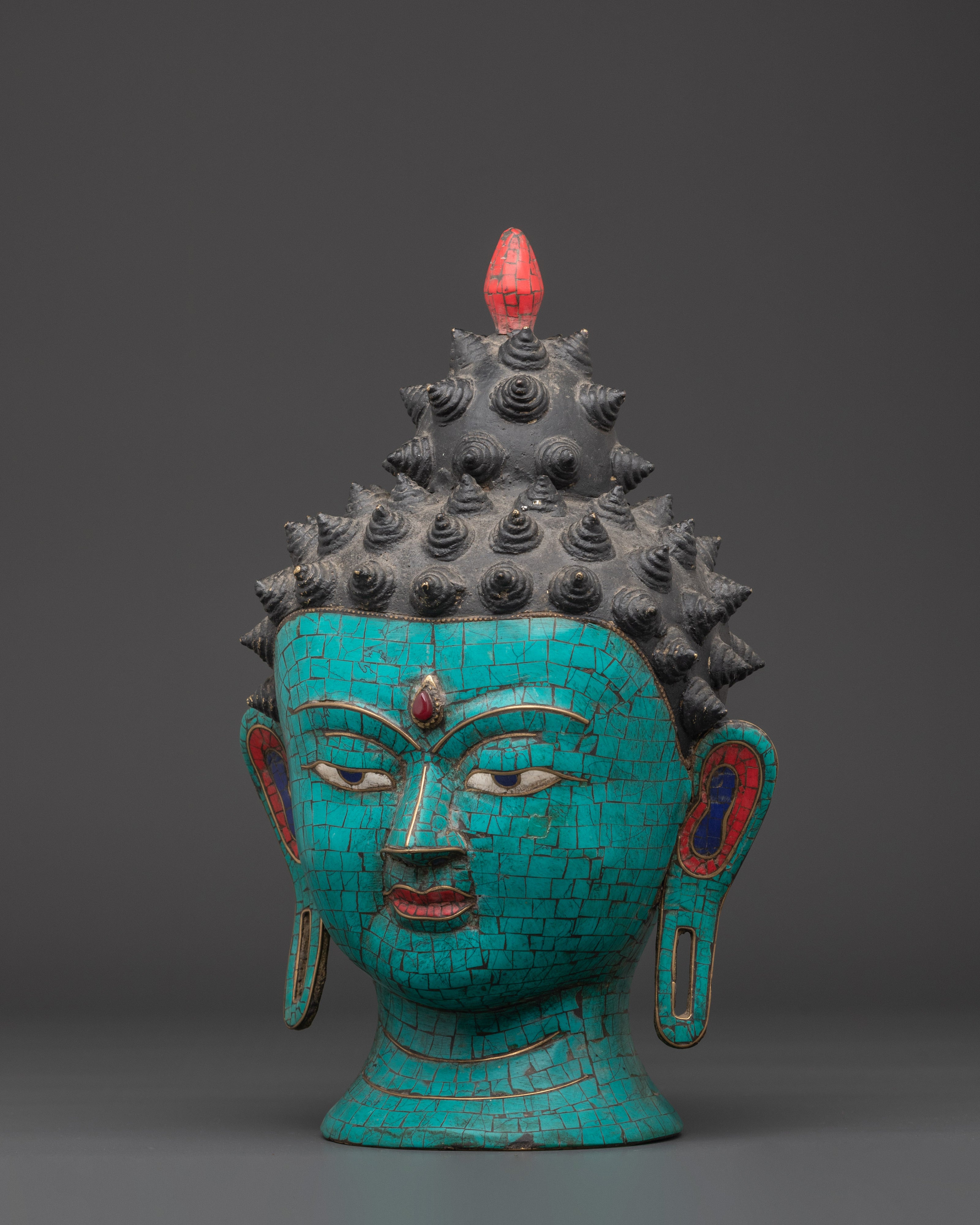 Tibetan Buddha Head Statue | Symbol of Spiritual Wisdom