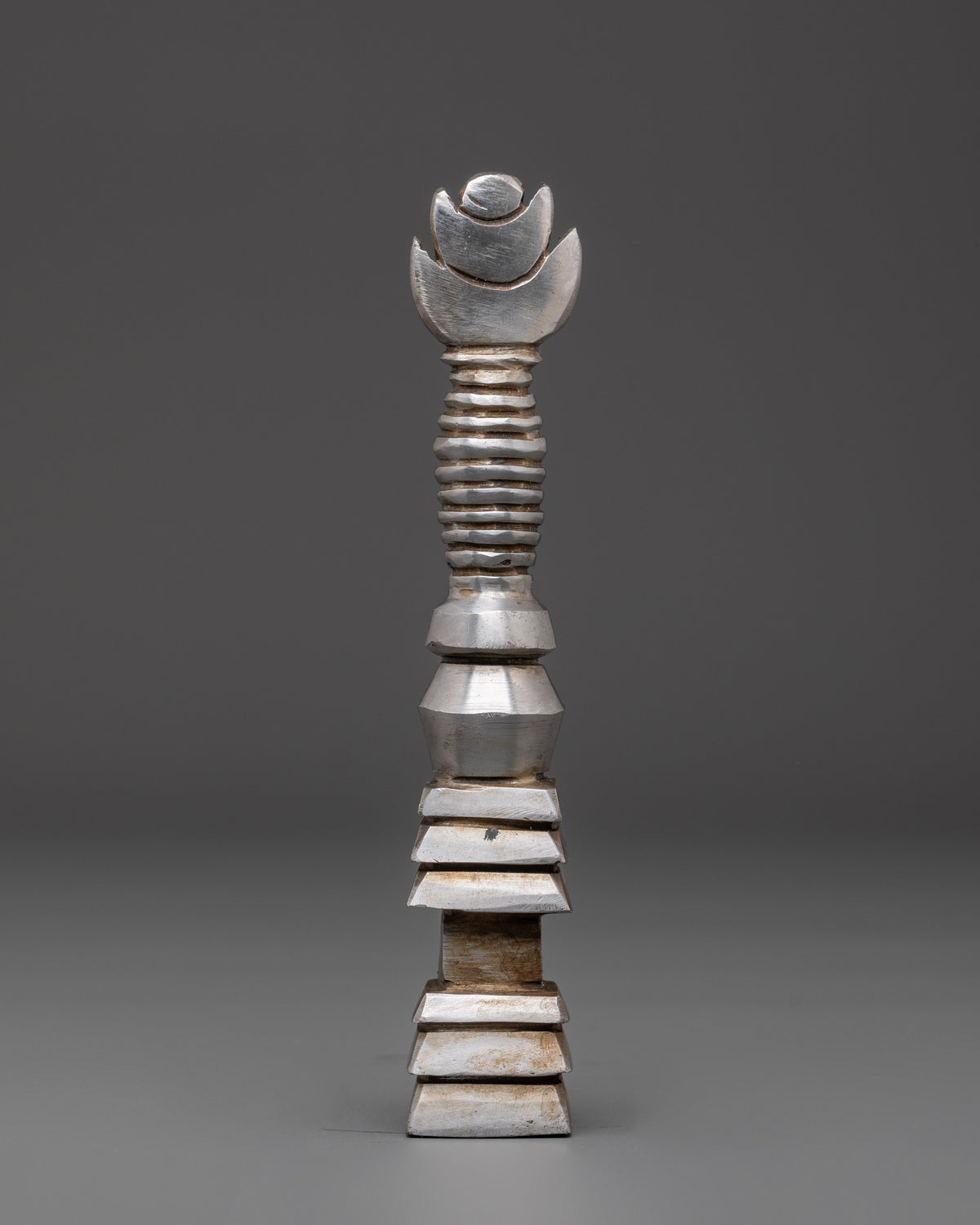 Handcrafted Iron Stupa | Altar Decor & Sacred Tibetan Buddhist