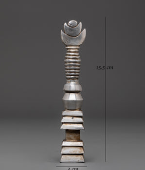 Handcrafted Iron Stupa | Altar Decor & Sacred Tibetan Buddhist