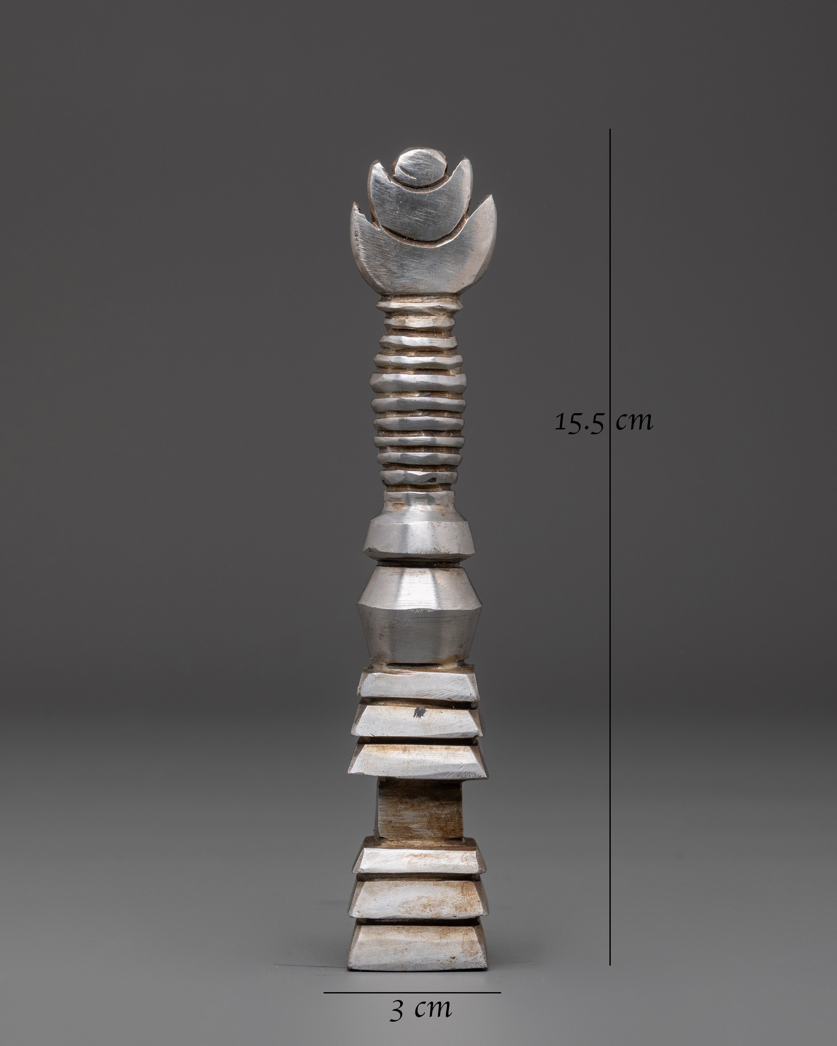 Handcrafted Iron Stupa | Altar Decor & Sacred Tibetan Buddhist